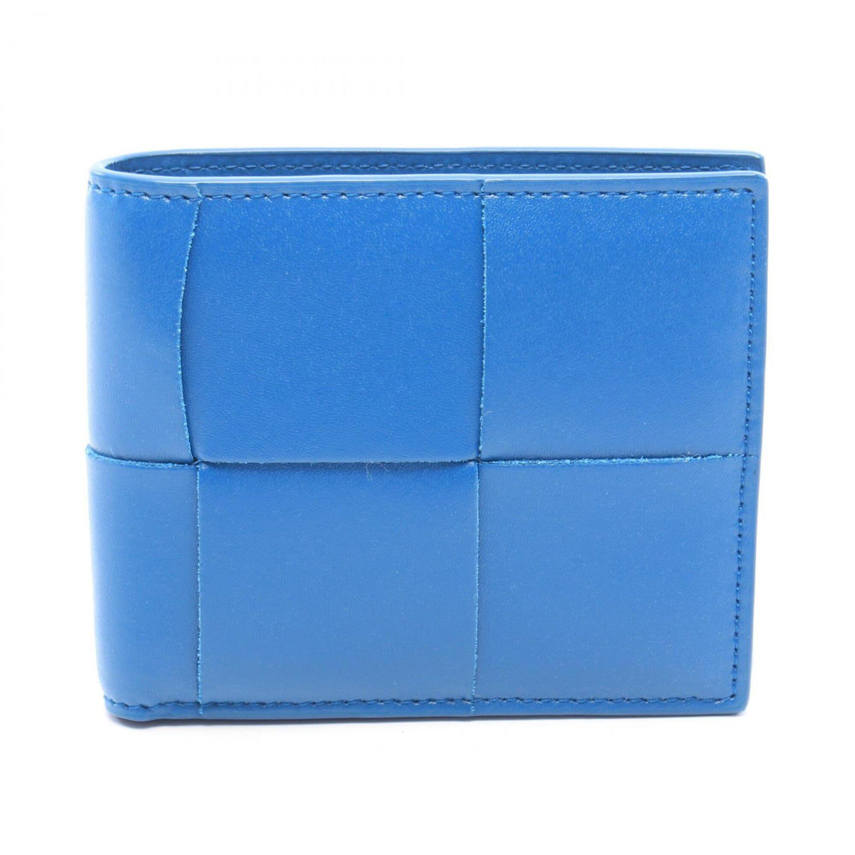 Bottega Veneta Blue Leather Wallet (Bi-Fold) (Pre-Owned)