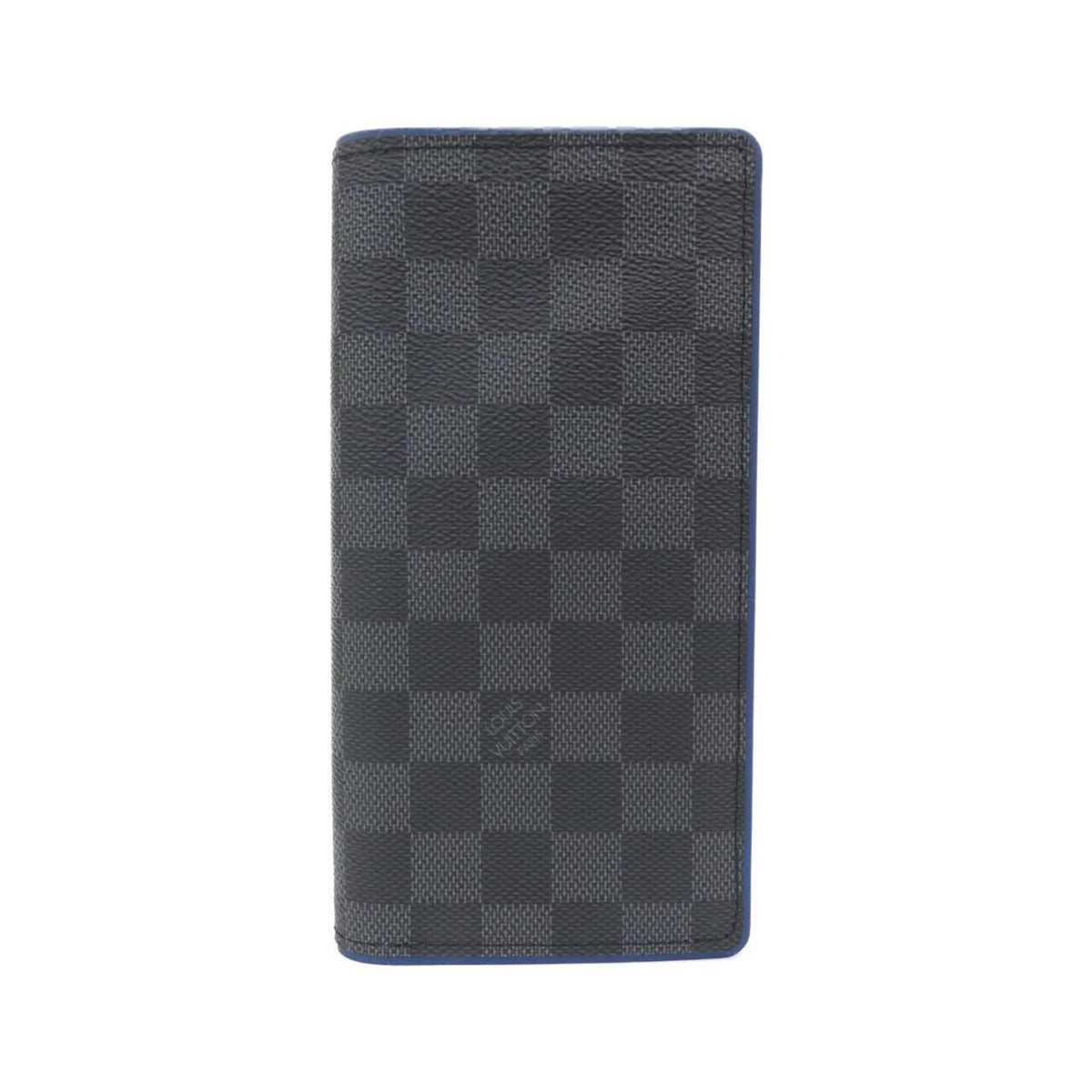 Louis Vuitton Black Coated Canvas Long Wallet (Bi-Fold) (Pre-Owned)