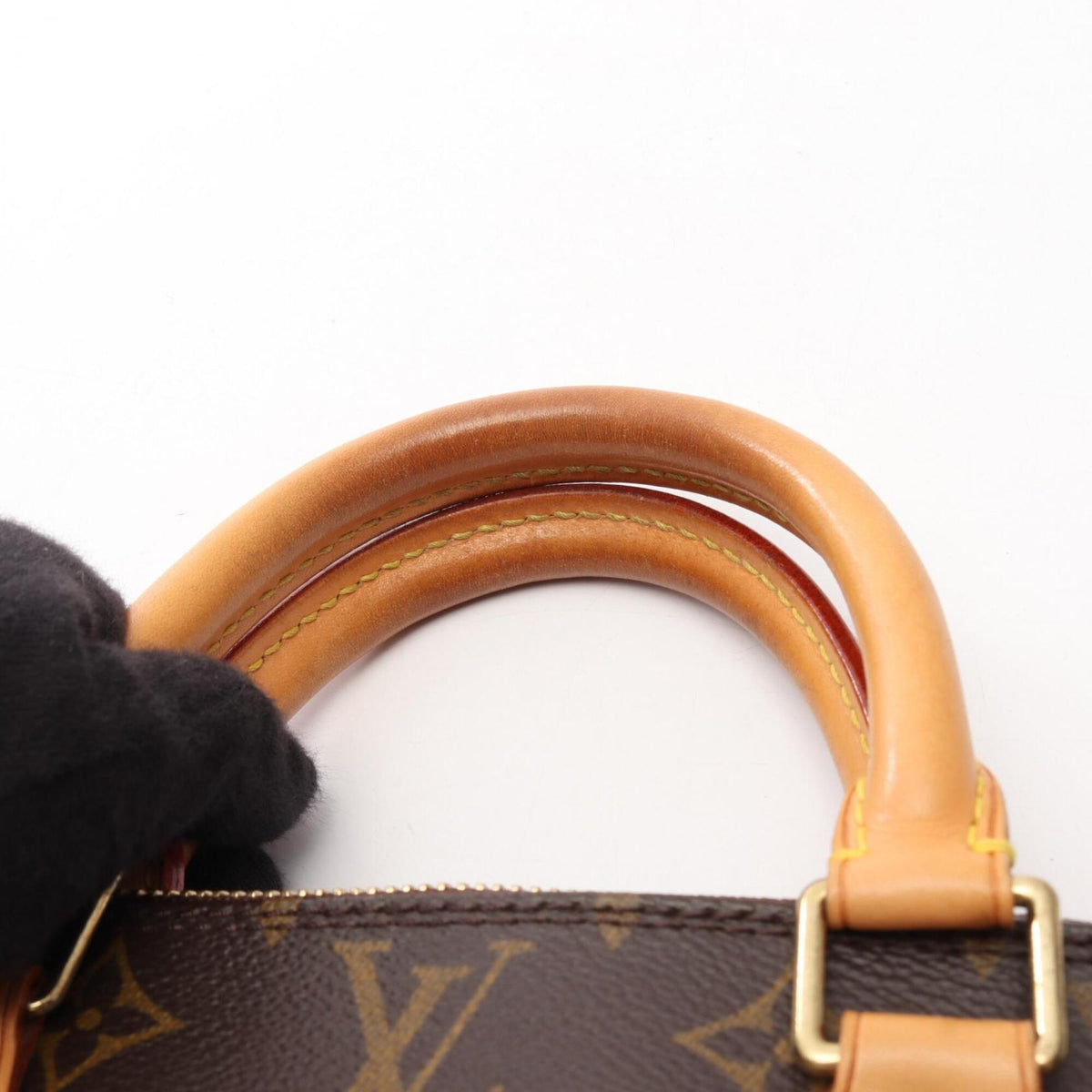 Louis Vuitton Brown Coated Canvas Leather Handbag (Pre-Owned)