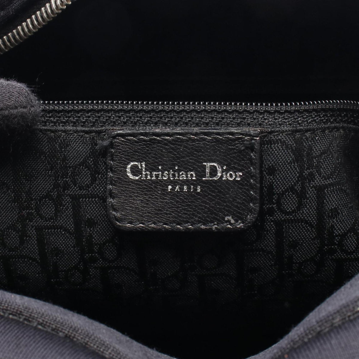 Christian Dior Black Canvas Leather Handbag (Pre-Owned)