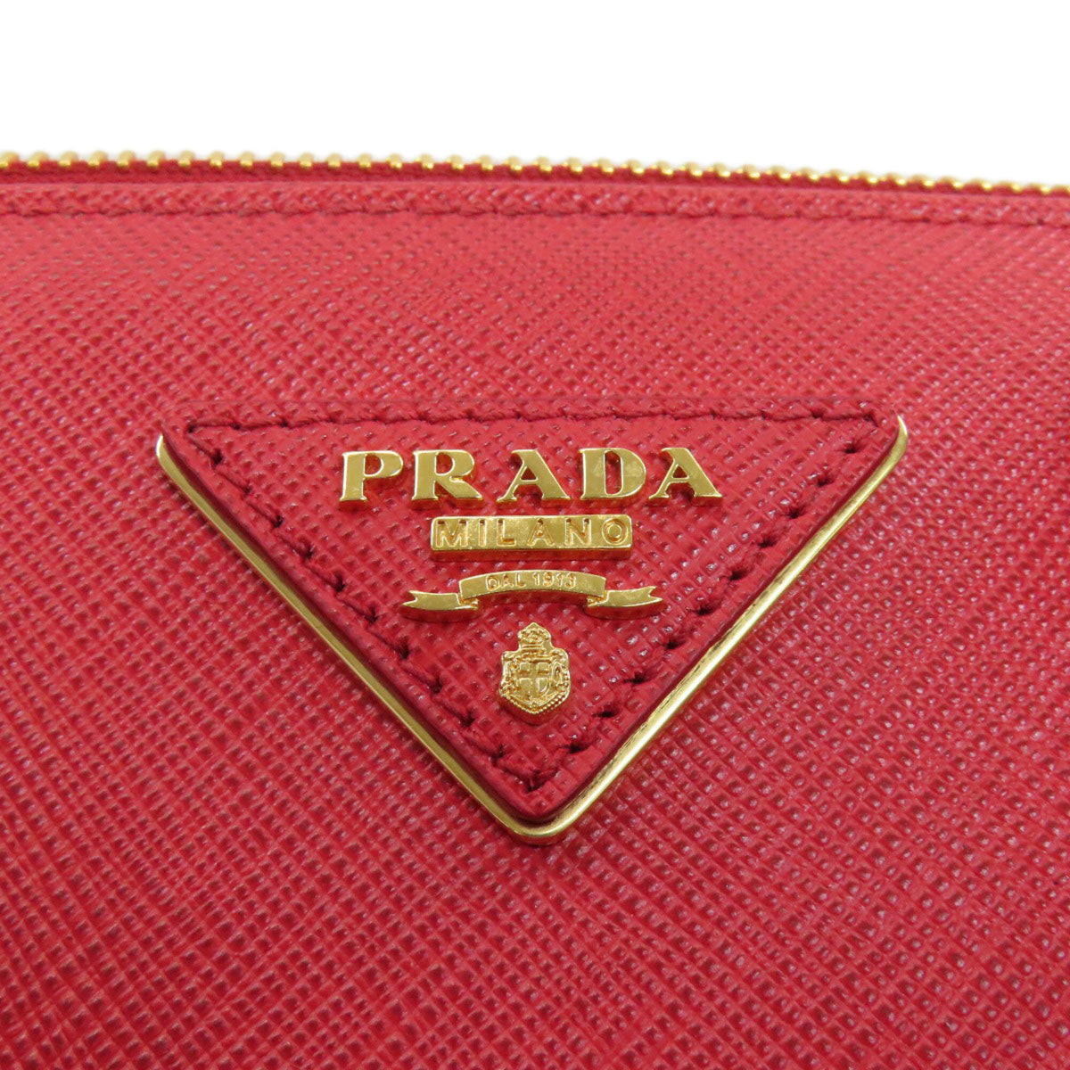 Prada Red Color Leather Handbag (Pre-Owned)