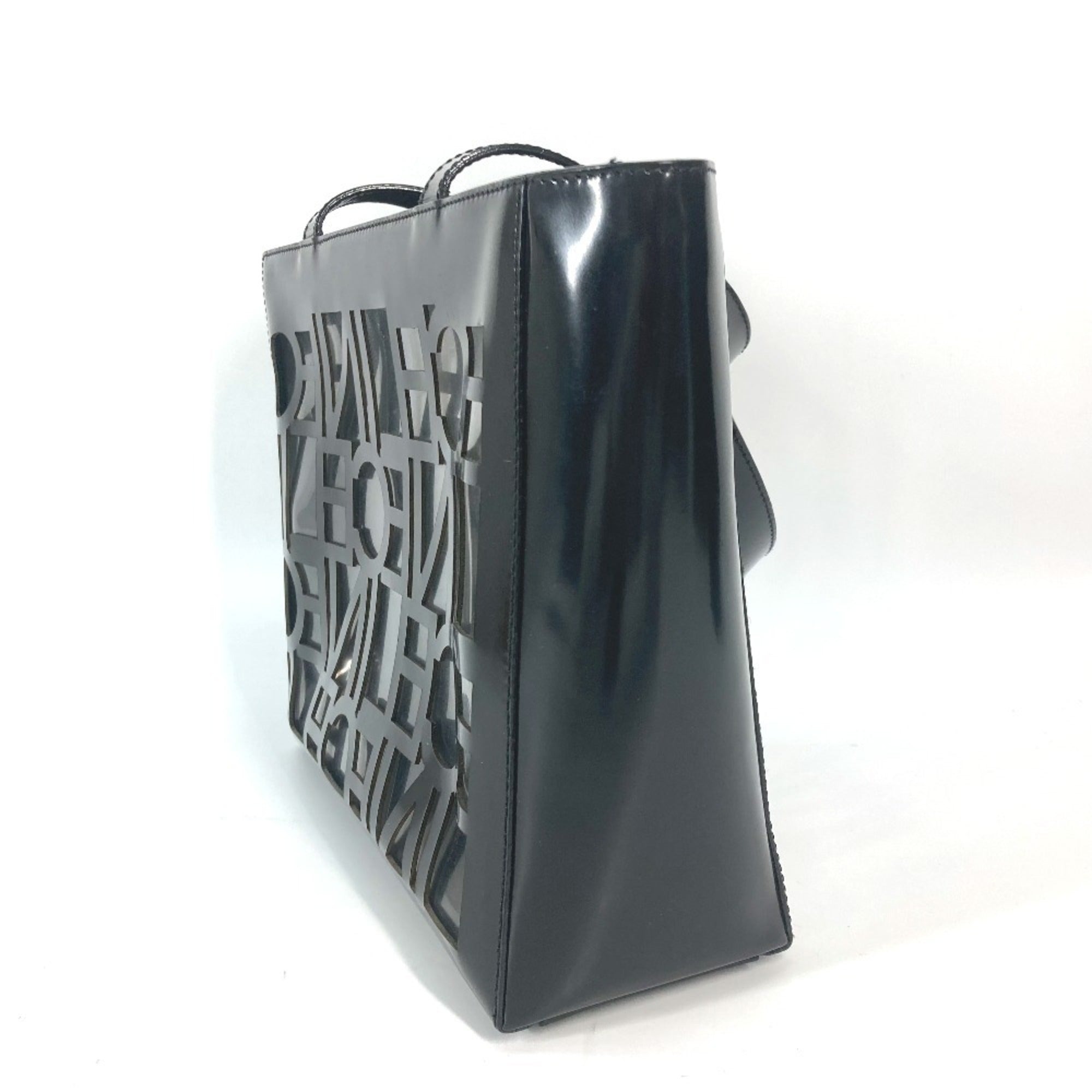 Celine Black Vinyl Shoulder Bag Tote Bag (Pre-Owned)