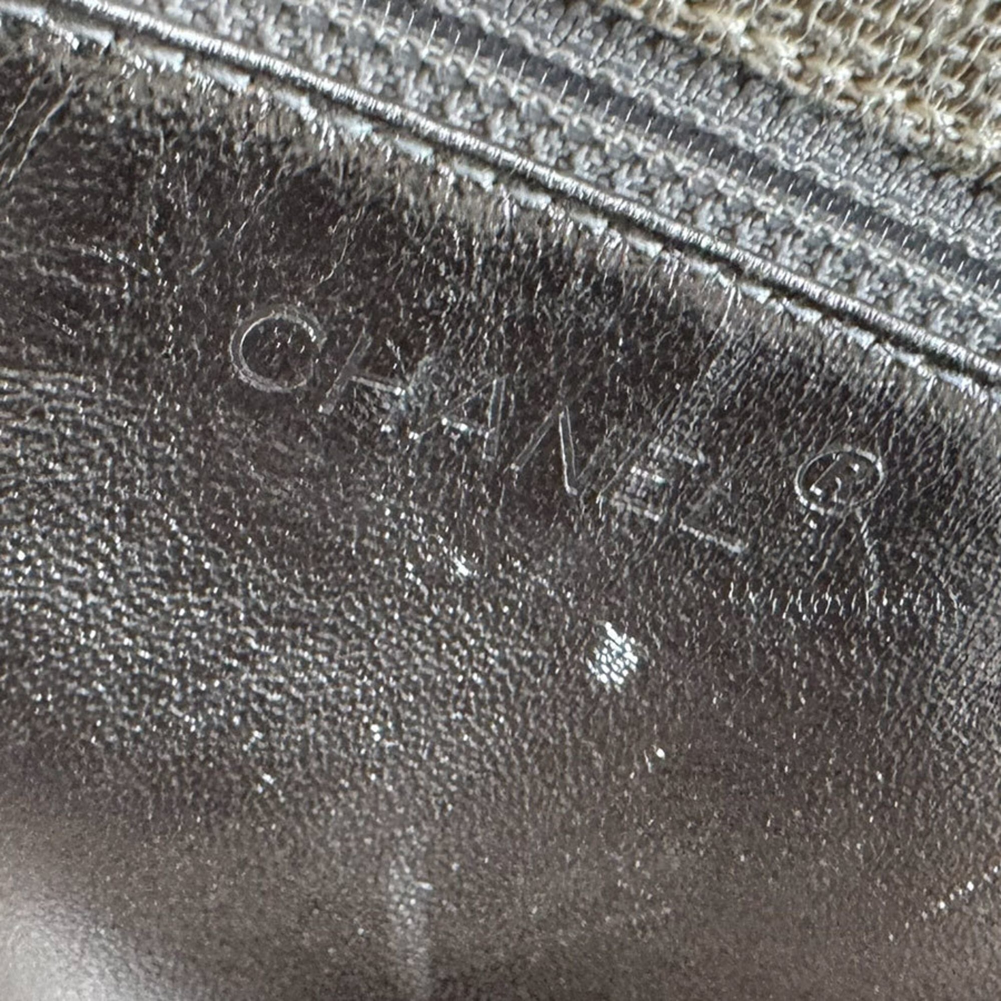 Chanel Beige Coated Canvas Shoulder Bag (Pre-Owned)