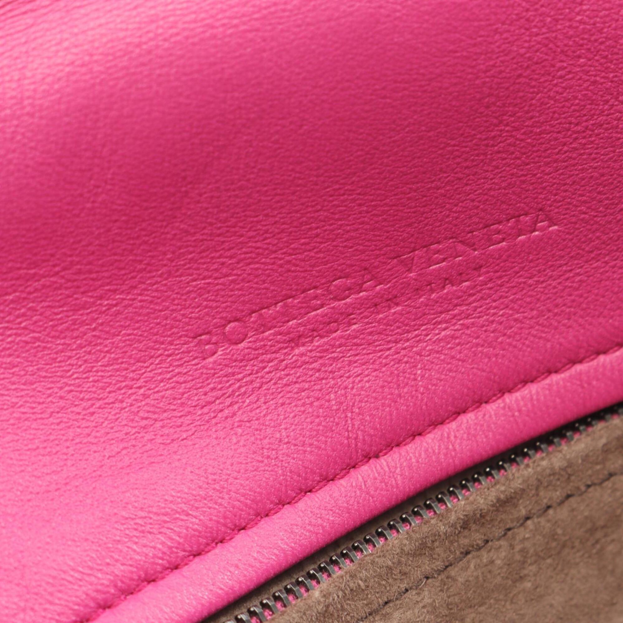 Bottega Veneta Pink Leather Handbag Shoulder Bag (Pre-Owned)
