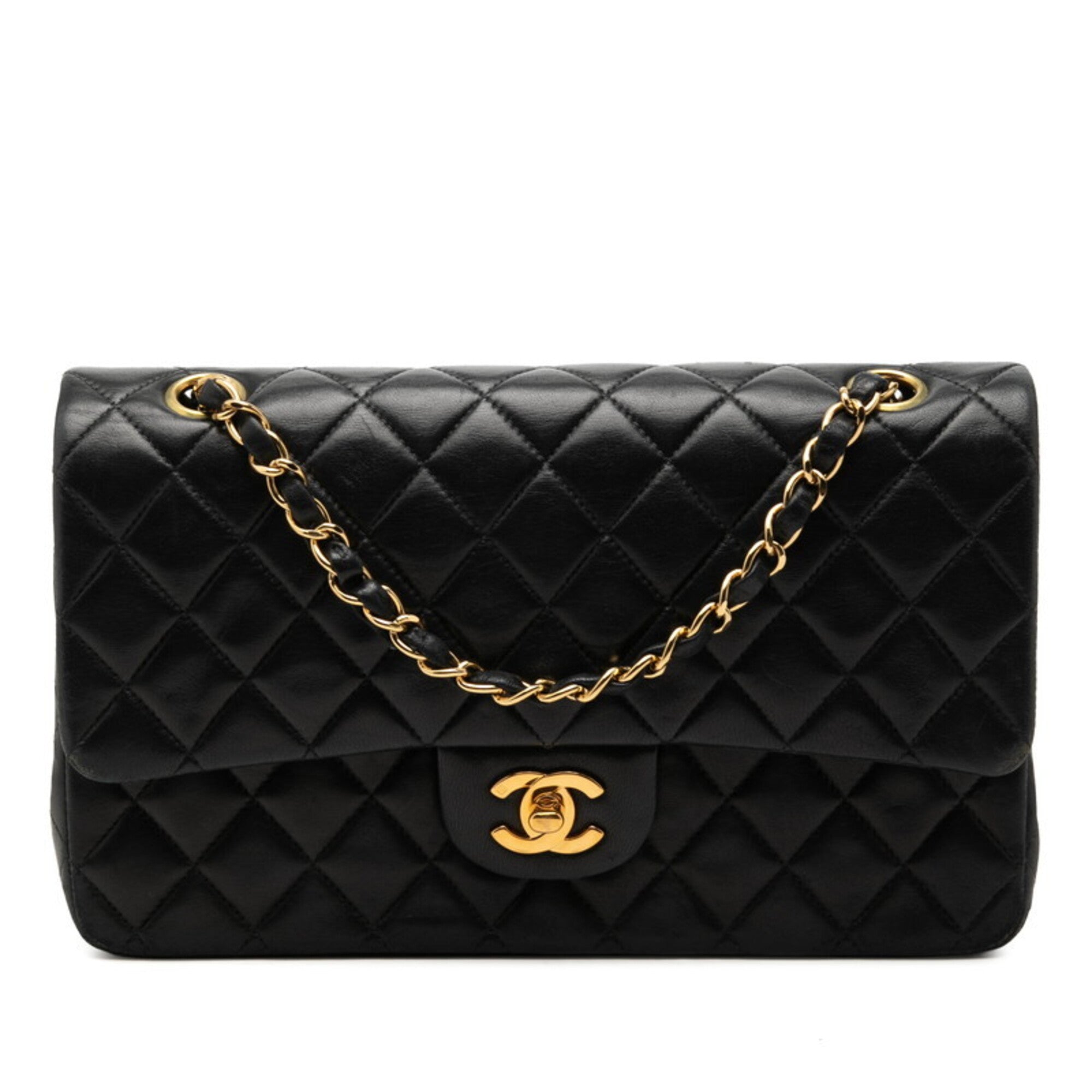 Chanel Navy Leather Shoulder Bag (Pre-Owned)