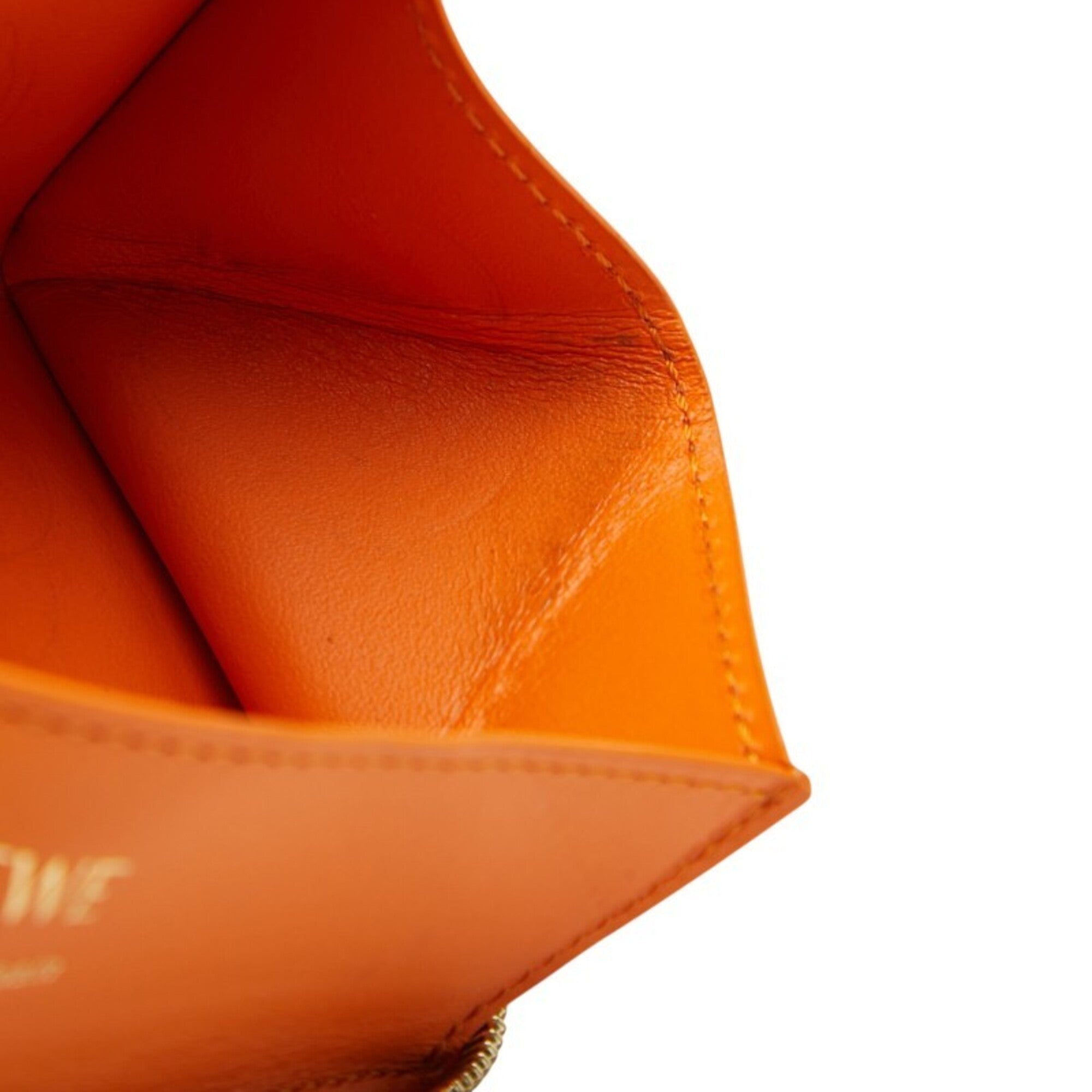 Loewe Black Orange Leather Coin Purse/Coin Case (Pre-Owned)