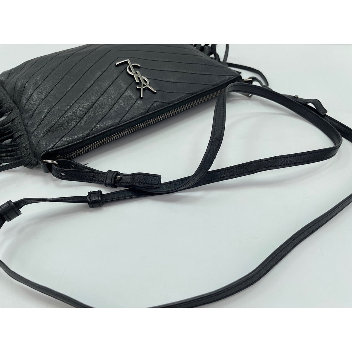 Yves Saint Laurent Black Clear Shoulder Bag (Pre-Owned)