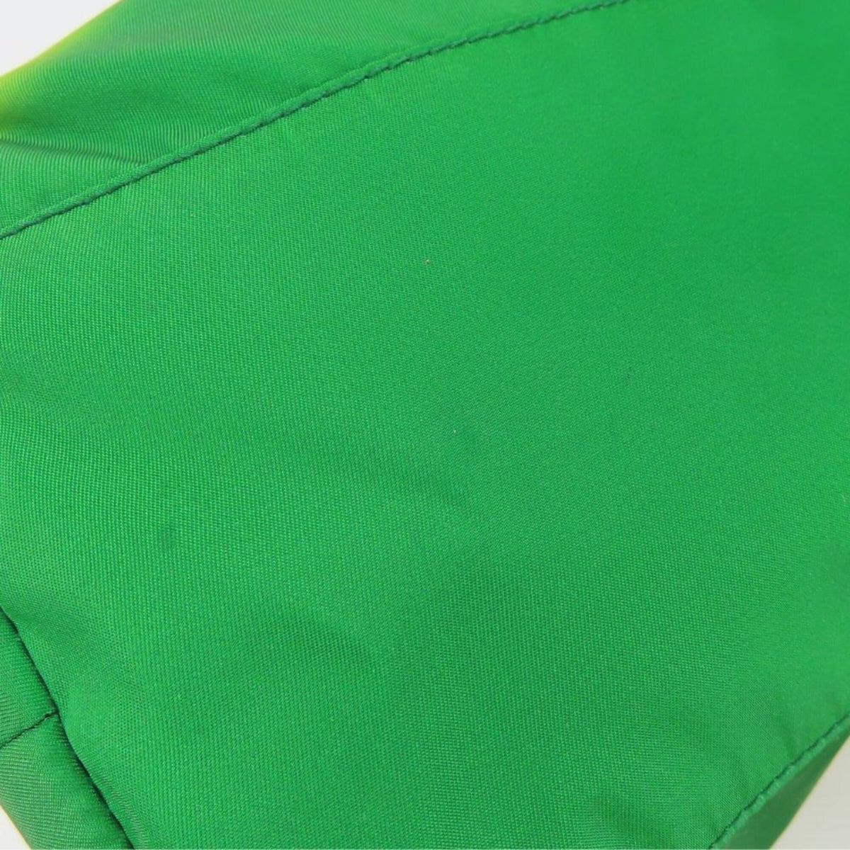 Prada Black Green Nylon Leather Tote Bag (Pre-Owned)