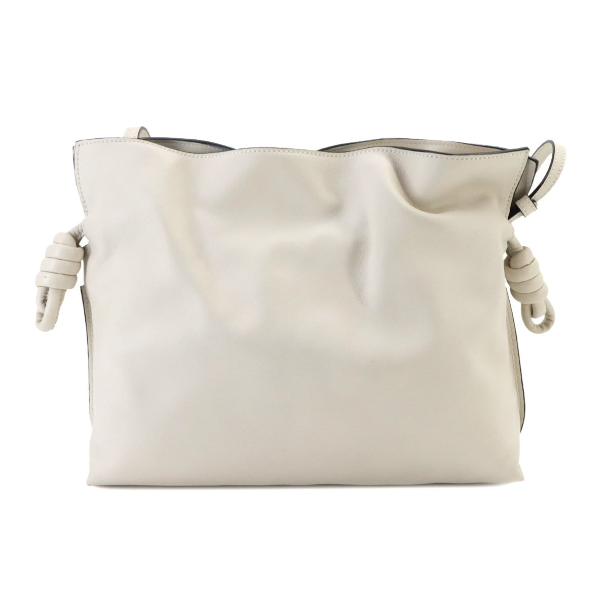 Loewe White Leather Handbag Shoulder Bag (Pre-Owned)