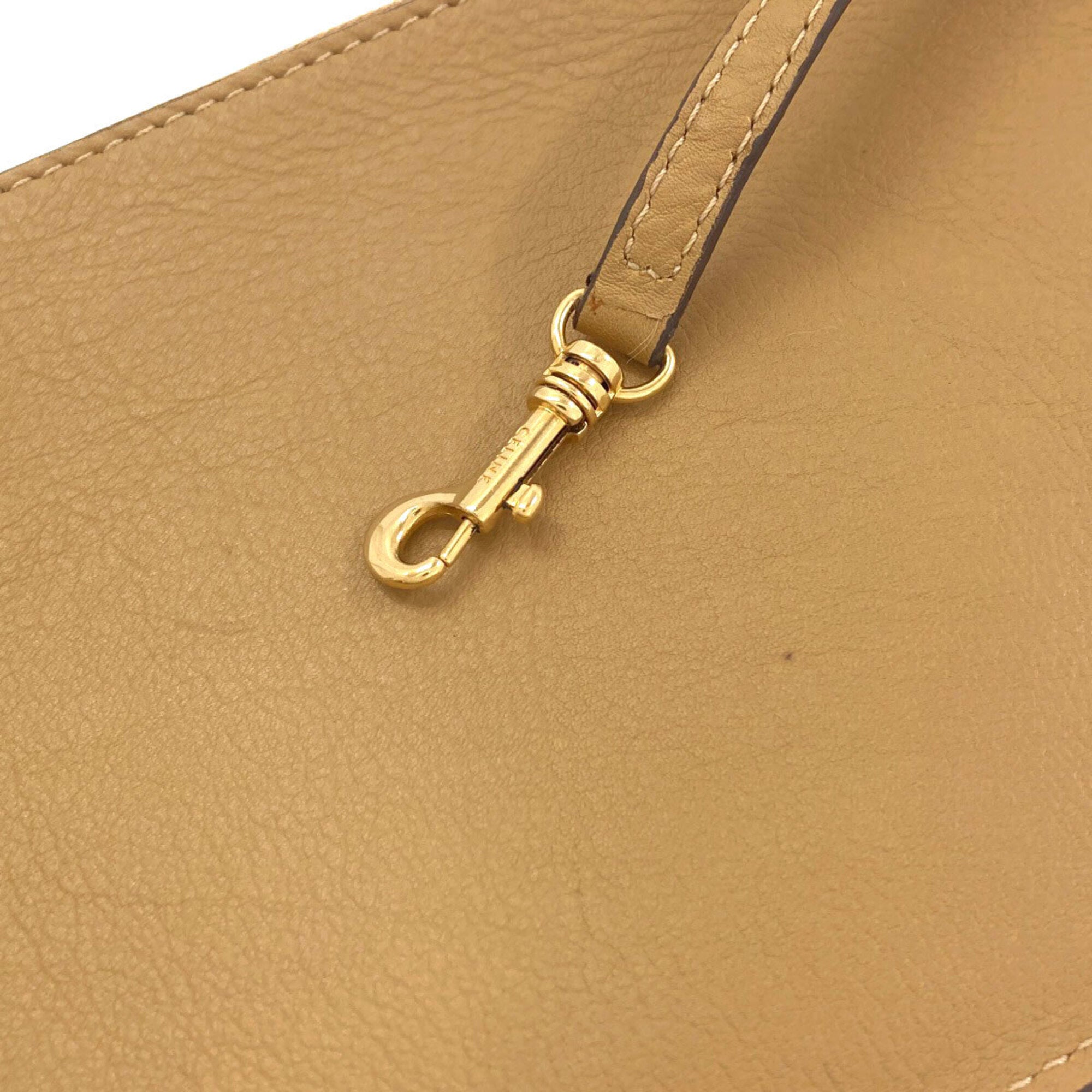 Celine Brown Leather Shoulder Bag (Pre-Owned)