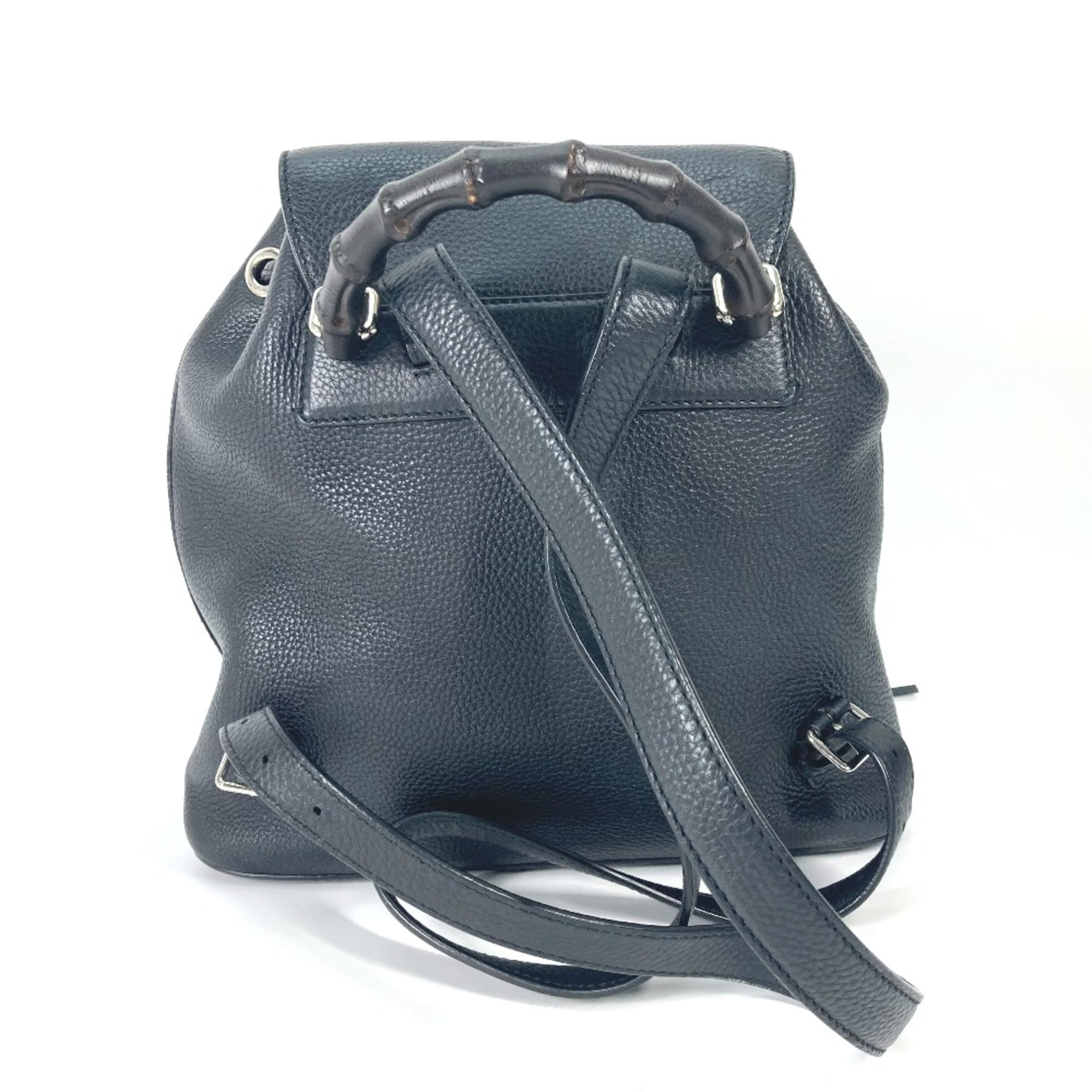 Gucci Black Leather Backpack (Pre-Owned)