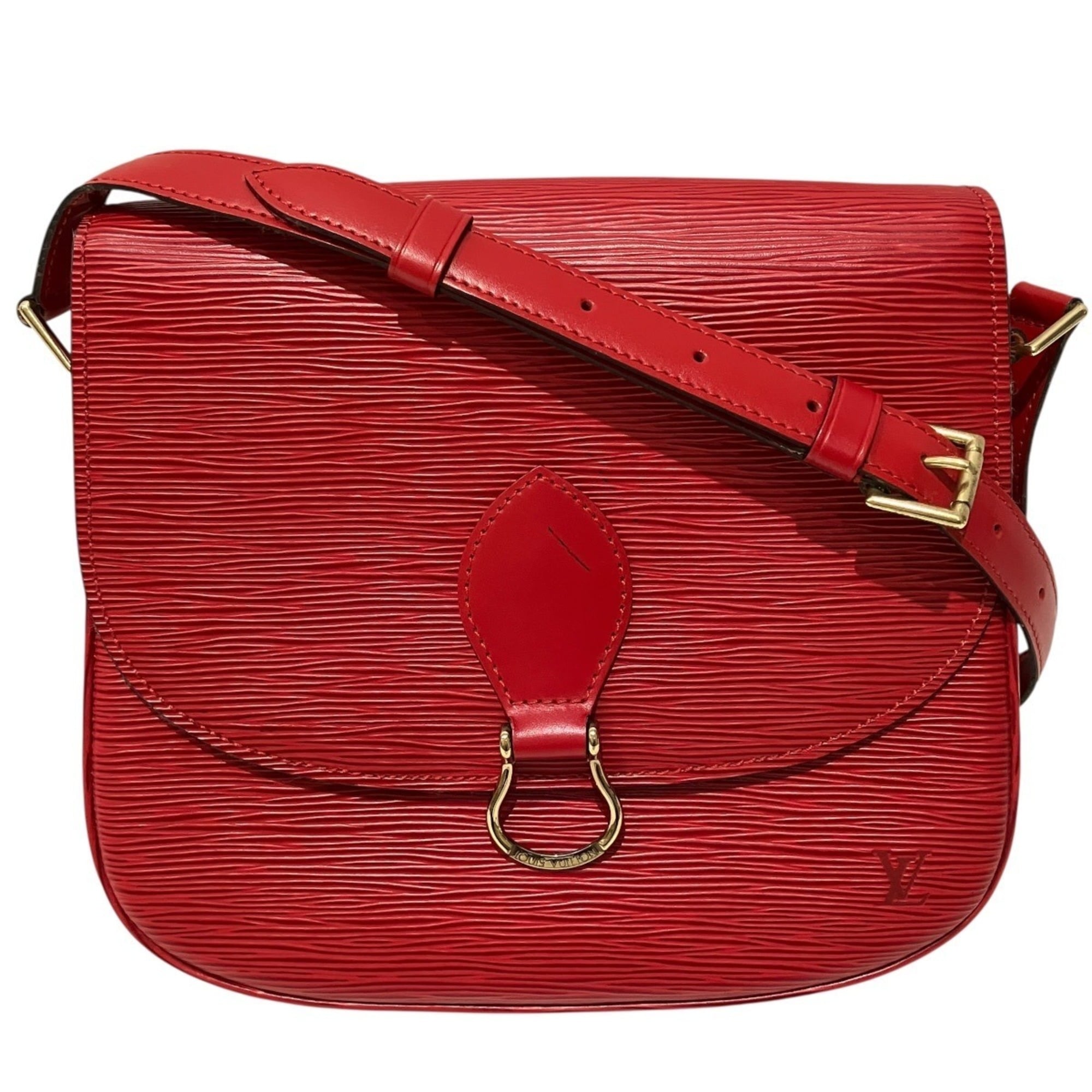 Louis Vuitton Castilian Red Epi Leather Shoulder Bag (Pre-Owned)