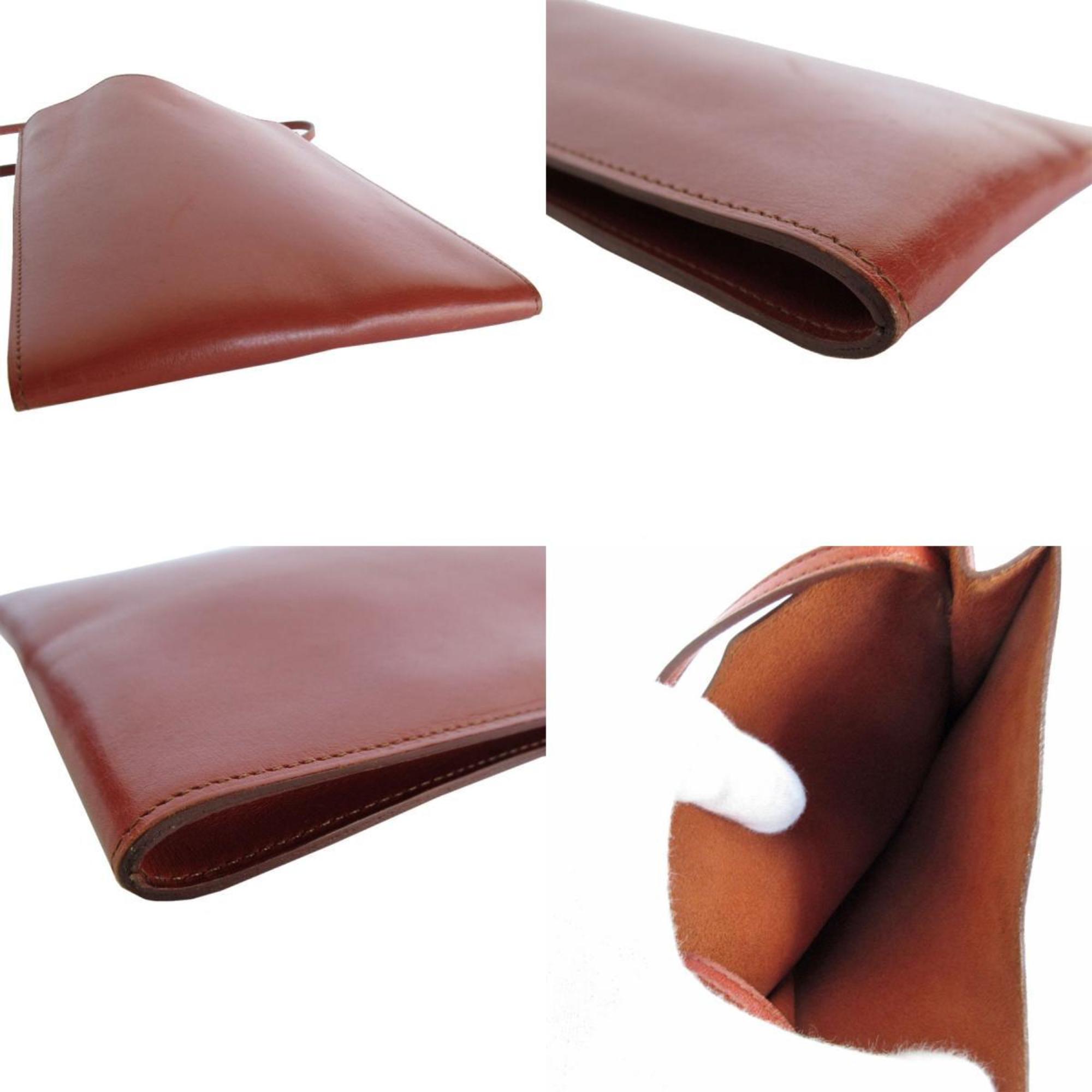 Hermes Brown Leather Shoulder Bag (Pre-Owned)