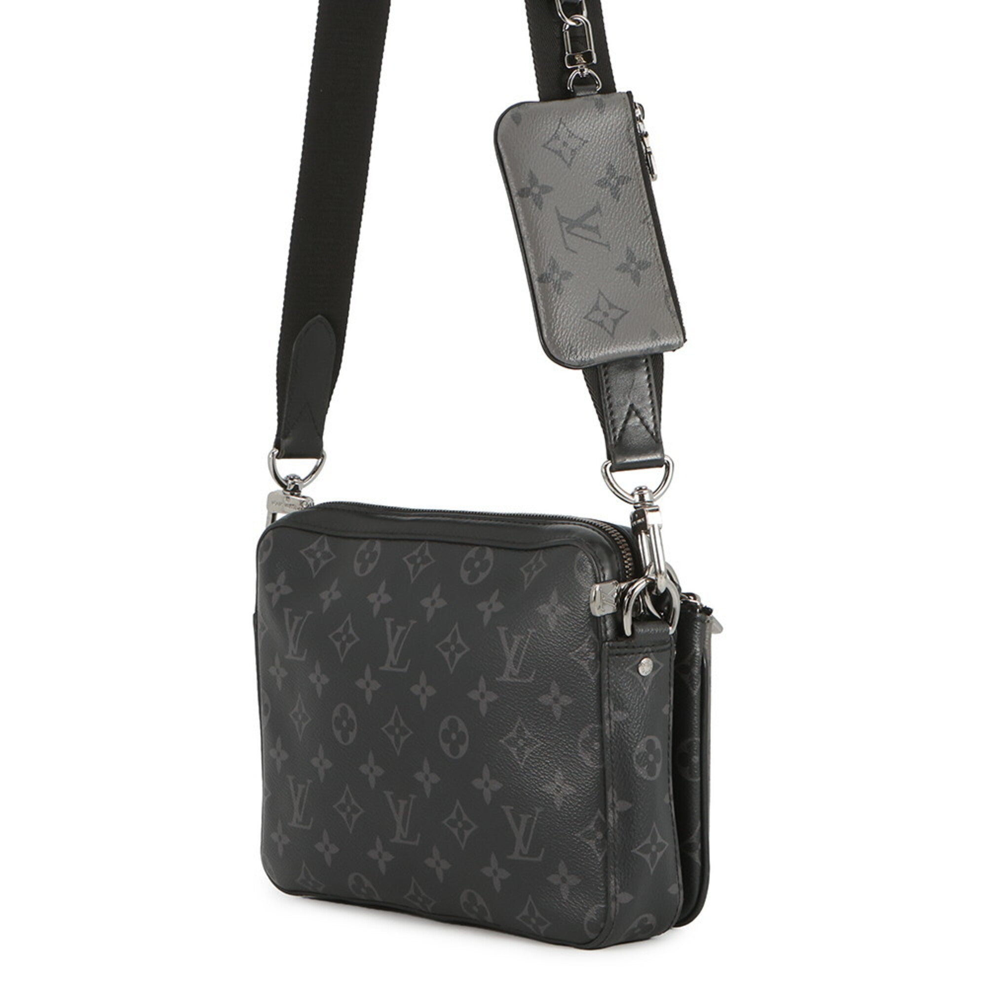 Louis Vuitton Monogram Eclipse Black Noir Monogram Eclipse Handbag Shoulder Bag (Pre-Owned)