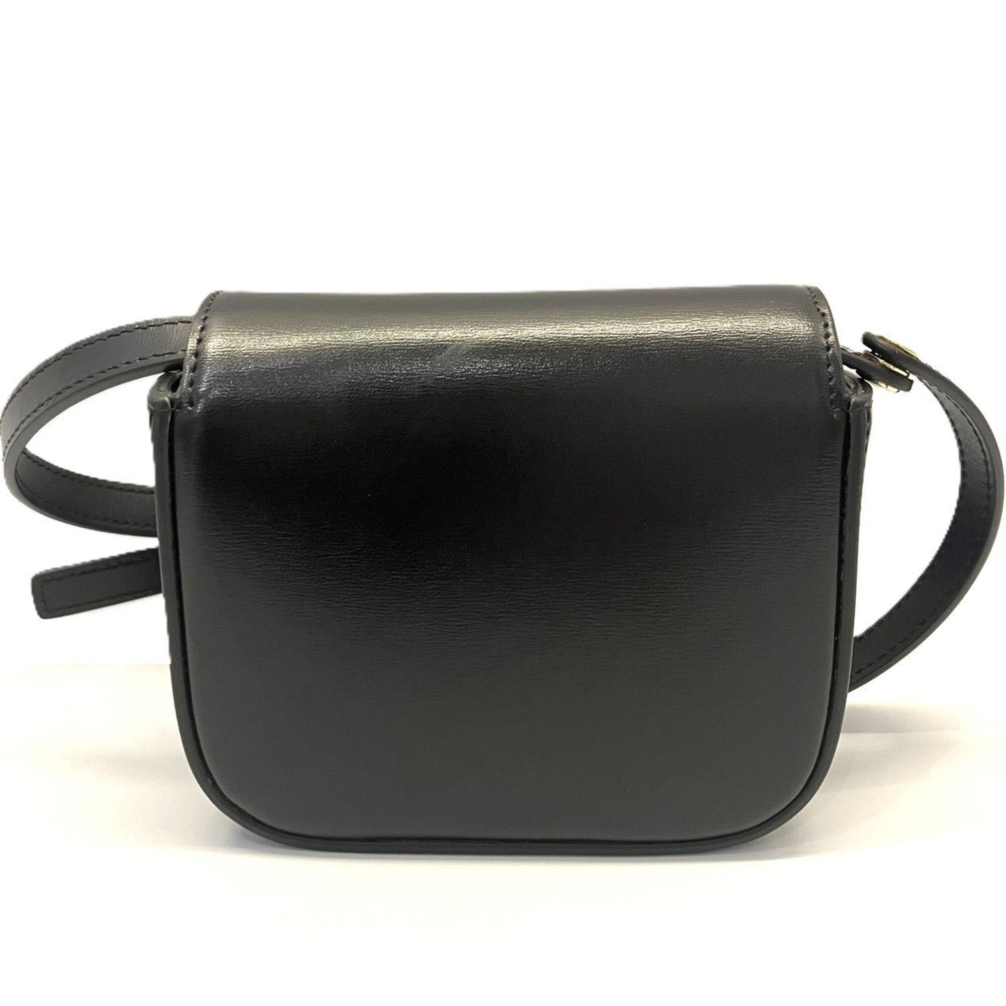 Celine Black Leather Shoulder Bag (Pre-Owned)