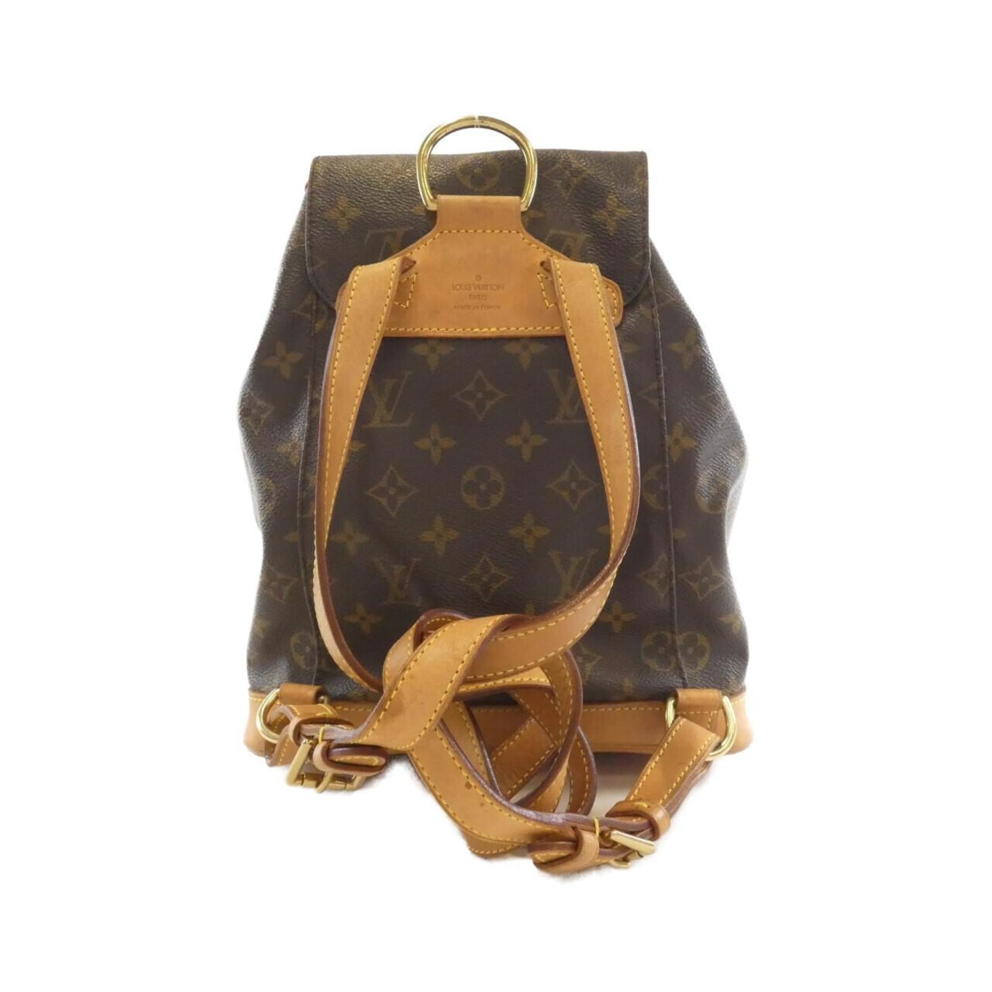 Louis Vuitton Brown Coated Canvas Backpack (Pre-Owned)