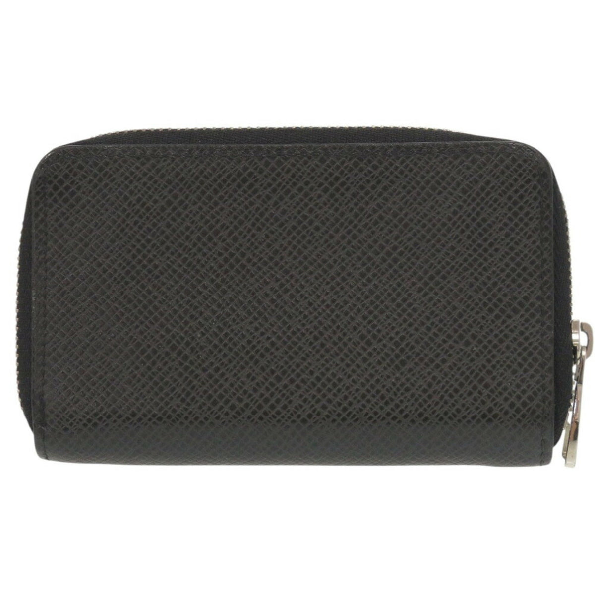 Louis Vuitton Black Taiga Leather Coin Purse/Coin Case (Pre-Owned)
