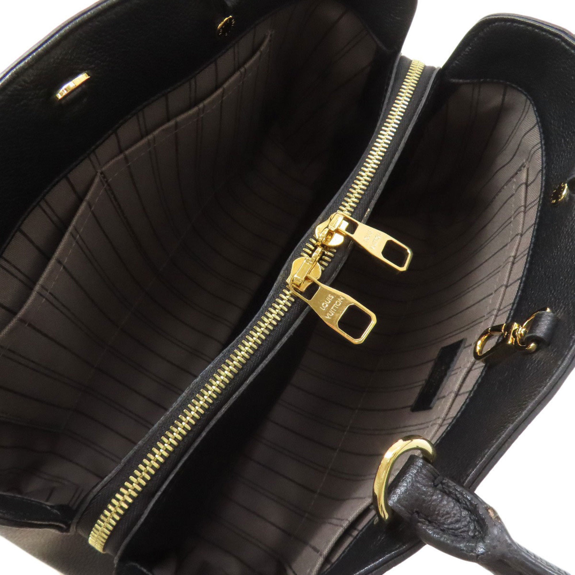 Louis Vuitton Noir Monogram Empreinte Handbag (Pre-Owned)