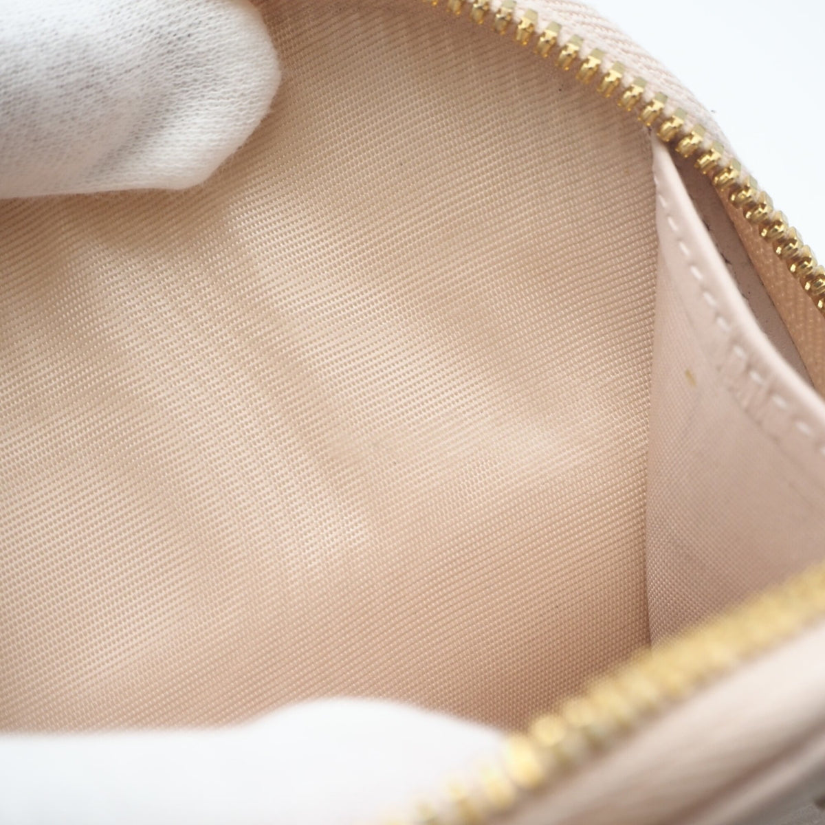 Christian Dior Lady Dior Pink Beige Leather Shoulder Bag (Pre-Owned)