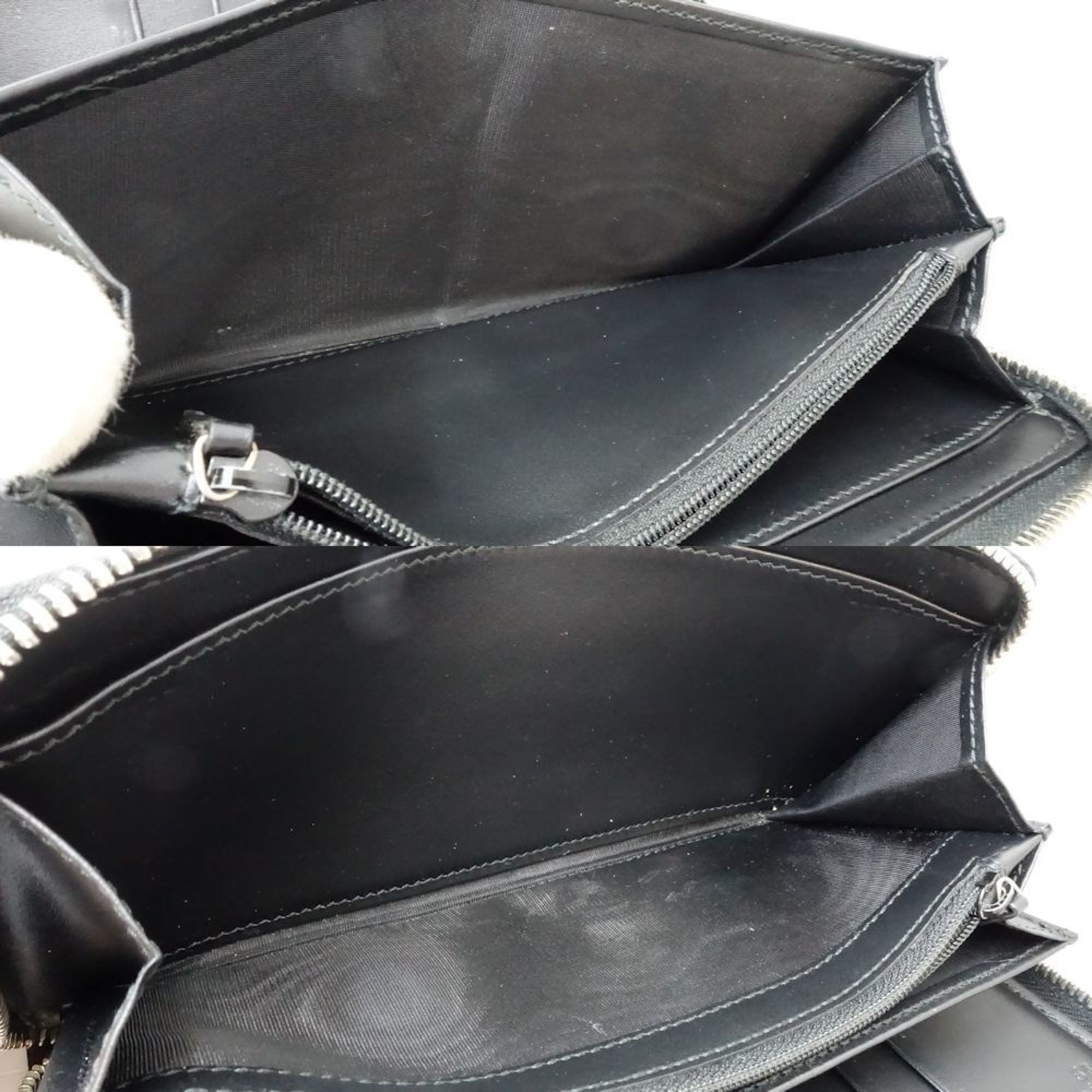 Gucci Black Leather Long Wallet (Bi-Fold) (Pre-Owned)