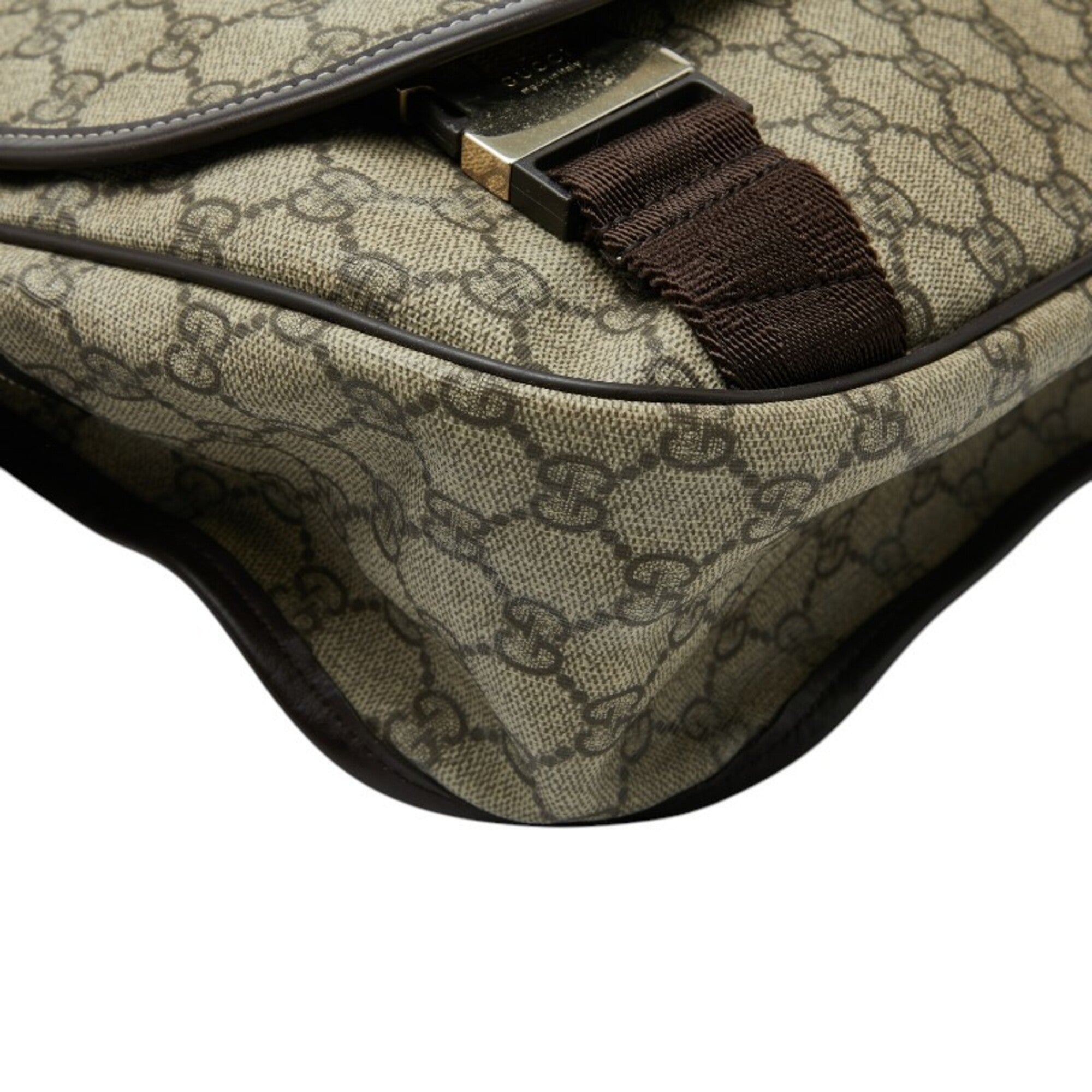 Gucci Beige Pvc Leather Shoulder Bag (Pre-Owned)