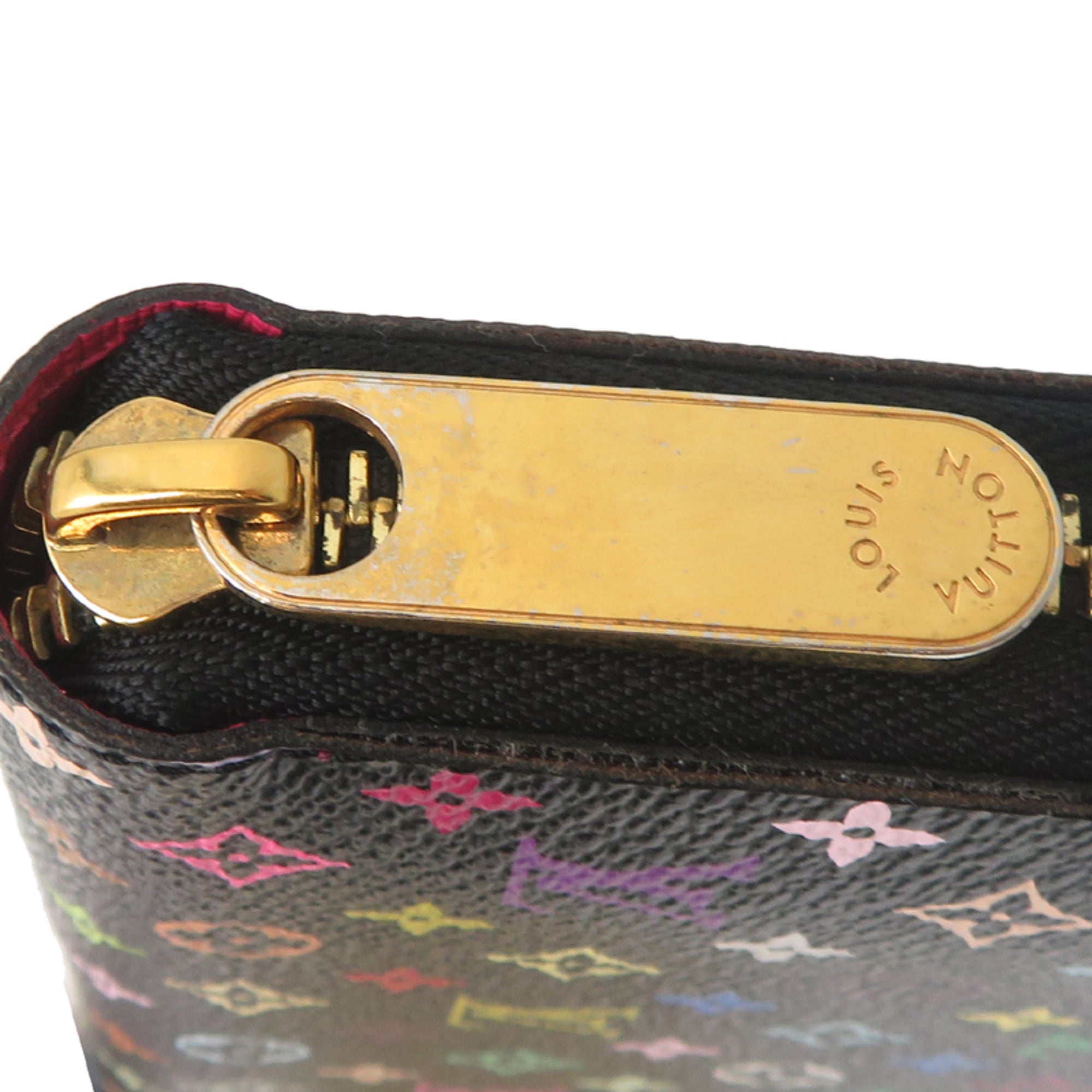Louis Vuitton Noir Monogram Multicolore Long Wallet (Bi-Fold) (Pre-Owned)