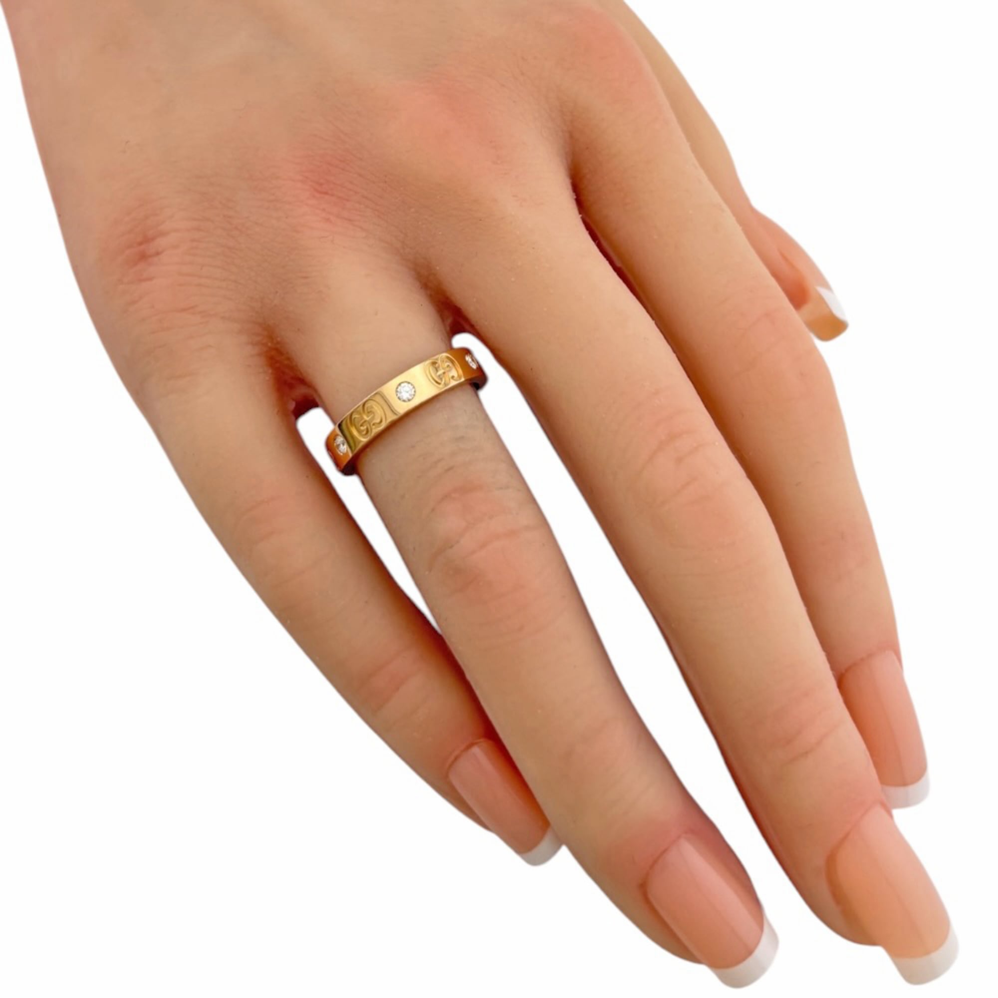 Gucci Gold Pink Gold (18K) Band Ring (Pre-Owned)
