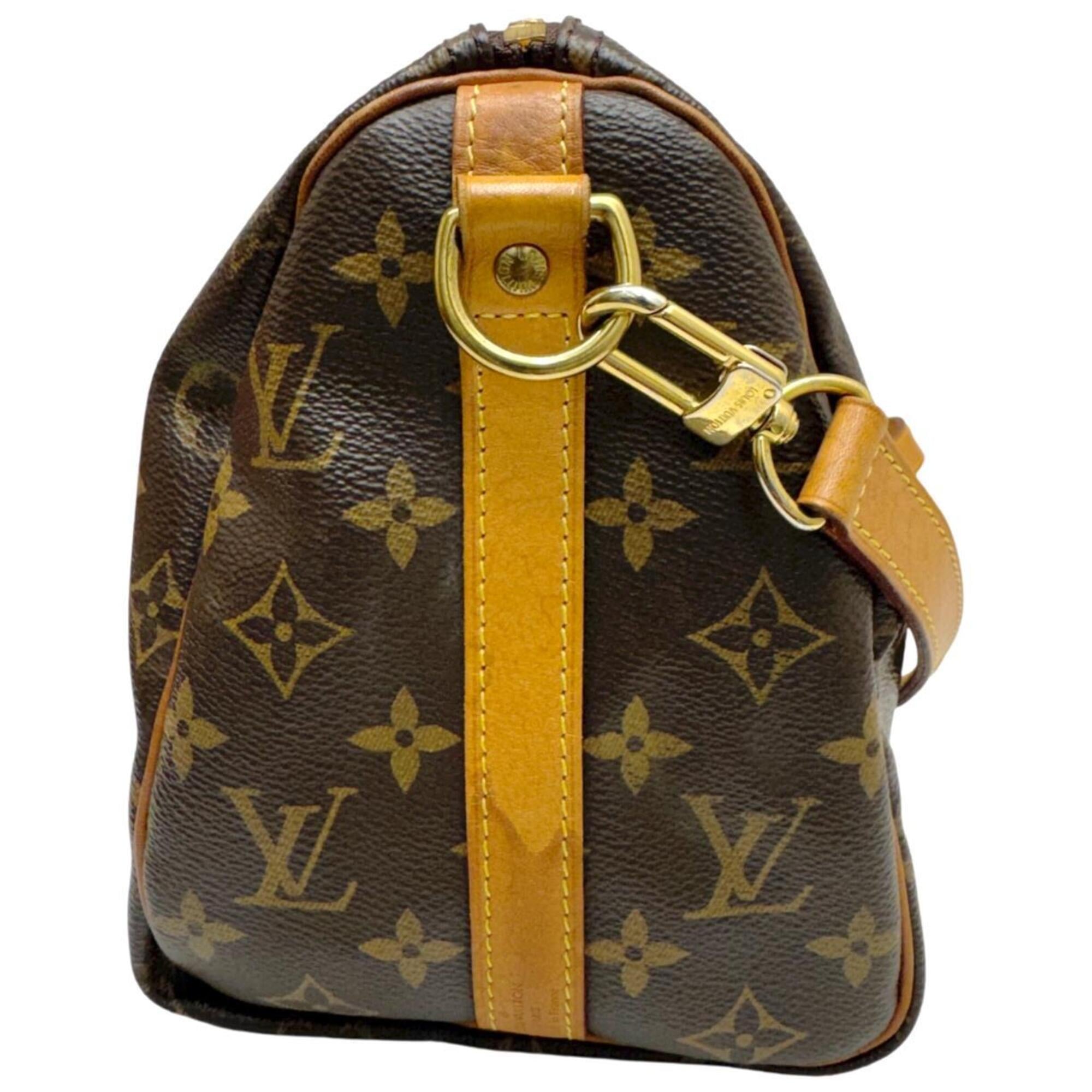 Louis Vuitton Brown Monogram Boston Bag Handbag (Pre-Owned)