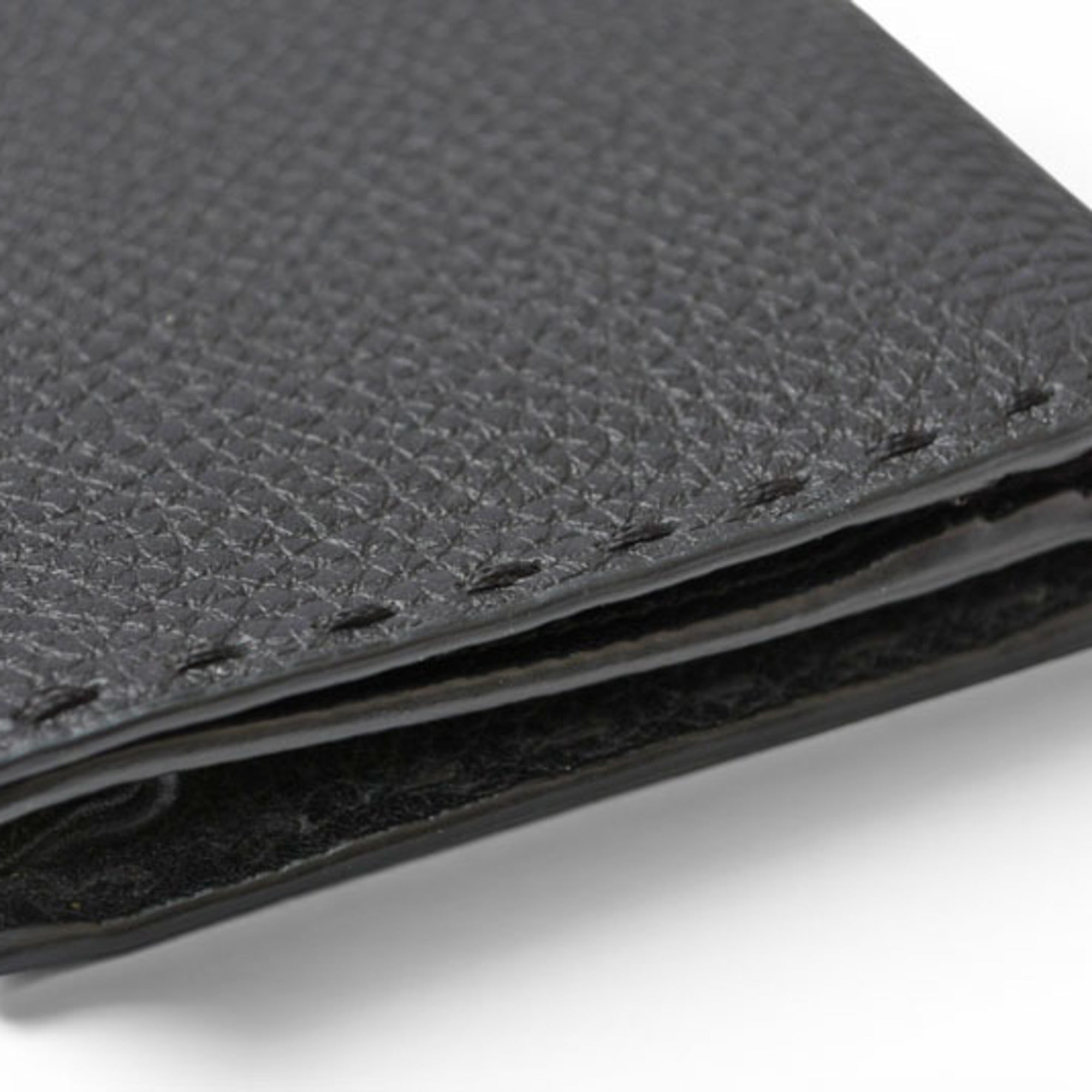 Fendi Selleria Black Leather Long Wallet (Bi-Fold) (Pre-Owned)