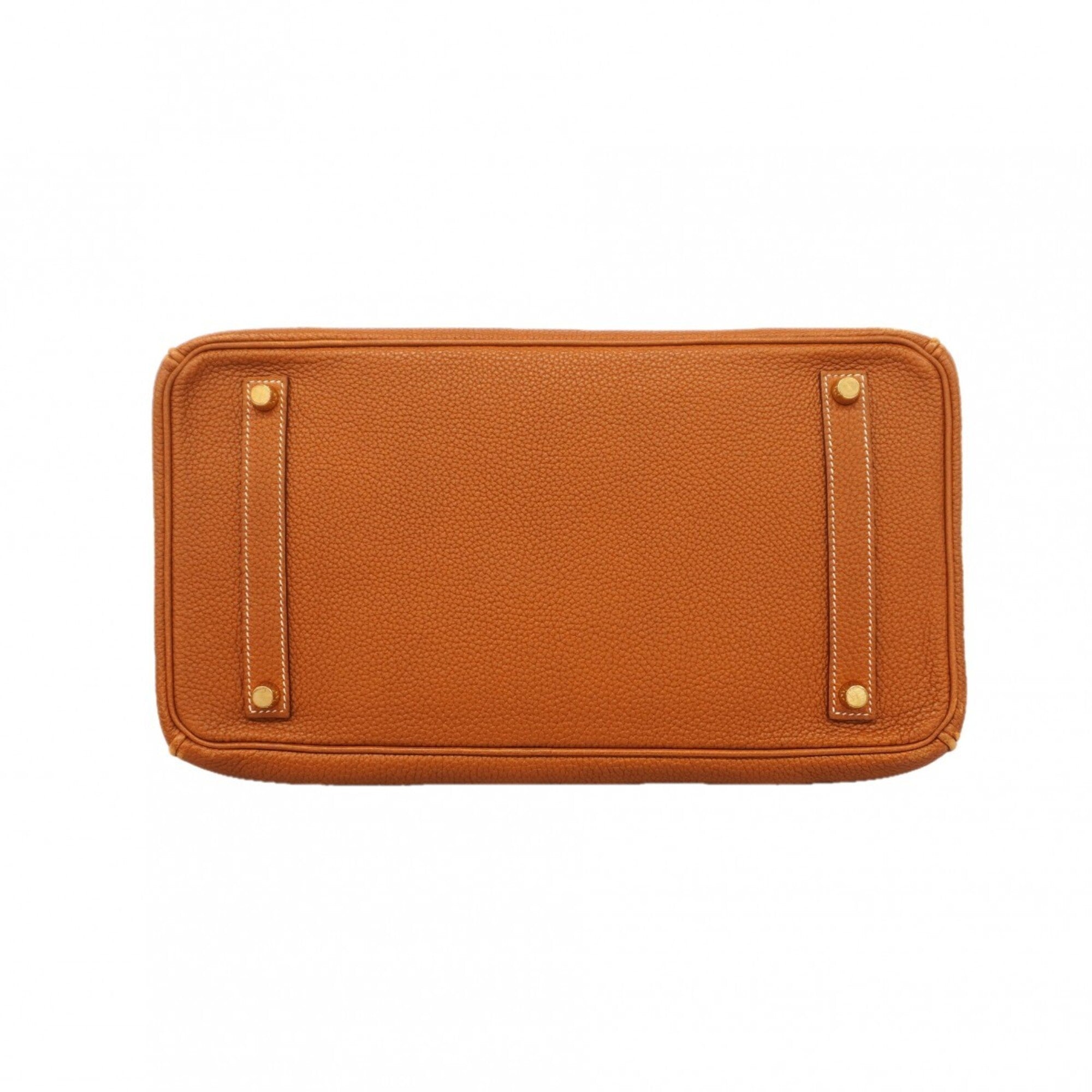 Hermes Gold Togo Leather Handbag (Pre-Owned)