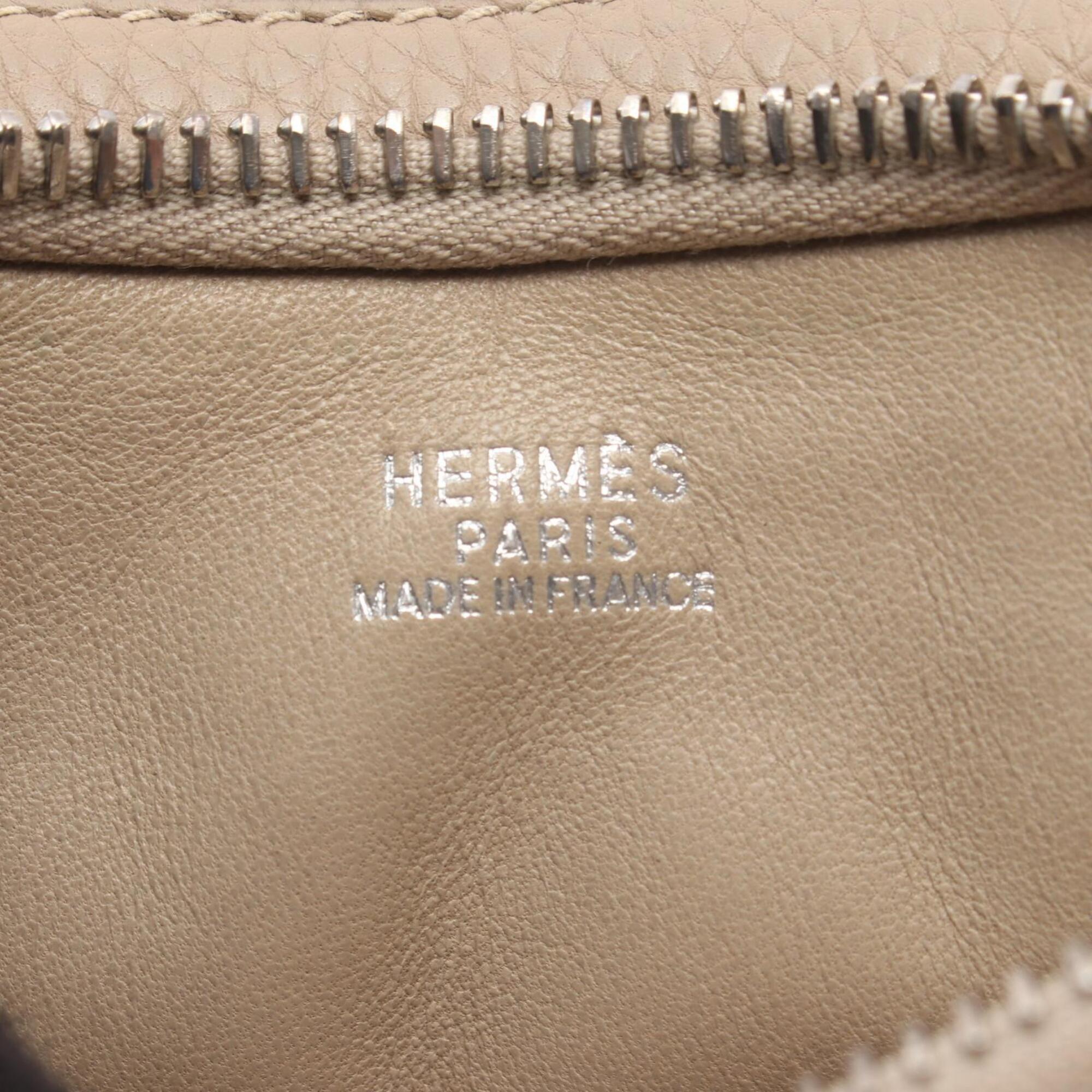 Hermes Beige Togo Leather Handbag Shoulder Bag (Pre-Owned)
