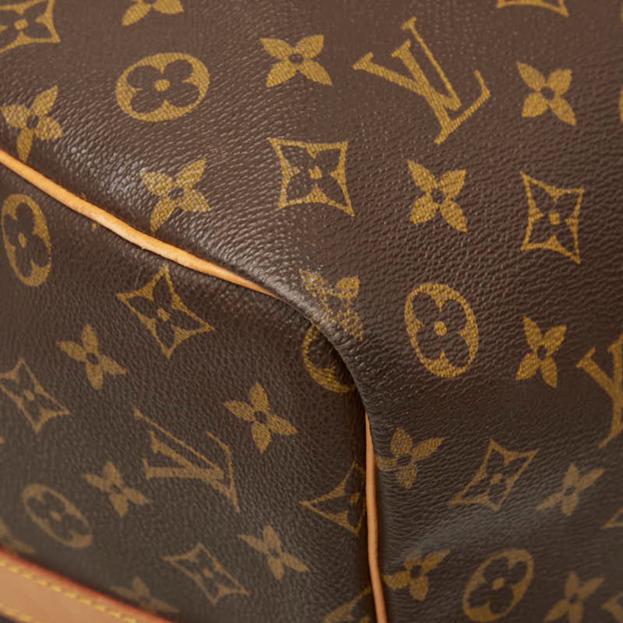 Louis Vuitton Monogram Brown Pvc Leather Boston Bag Shoulder Bag (Pre-Owned)