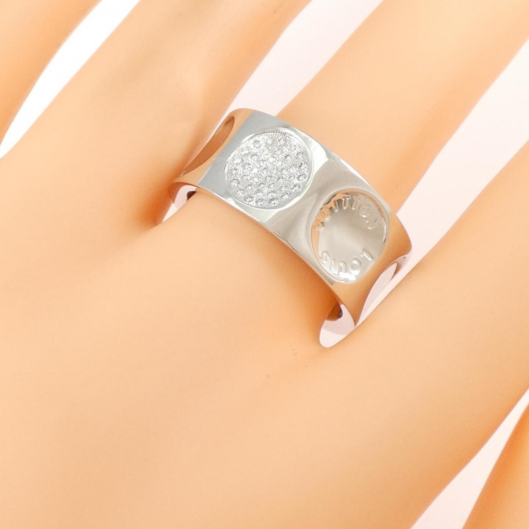 Louis Vuitton White Gold (18K) Band Ring (Pre-Owned)