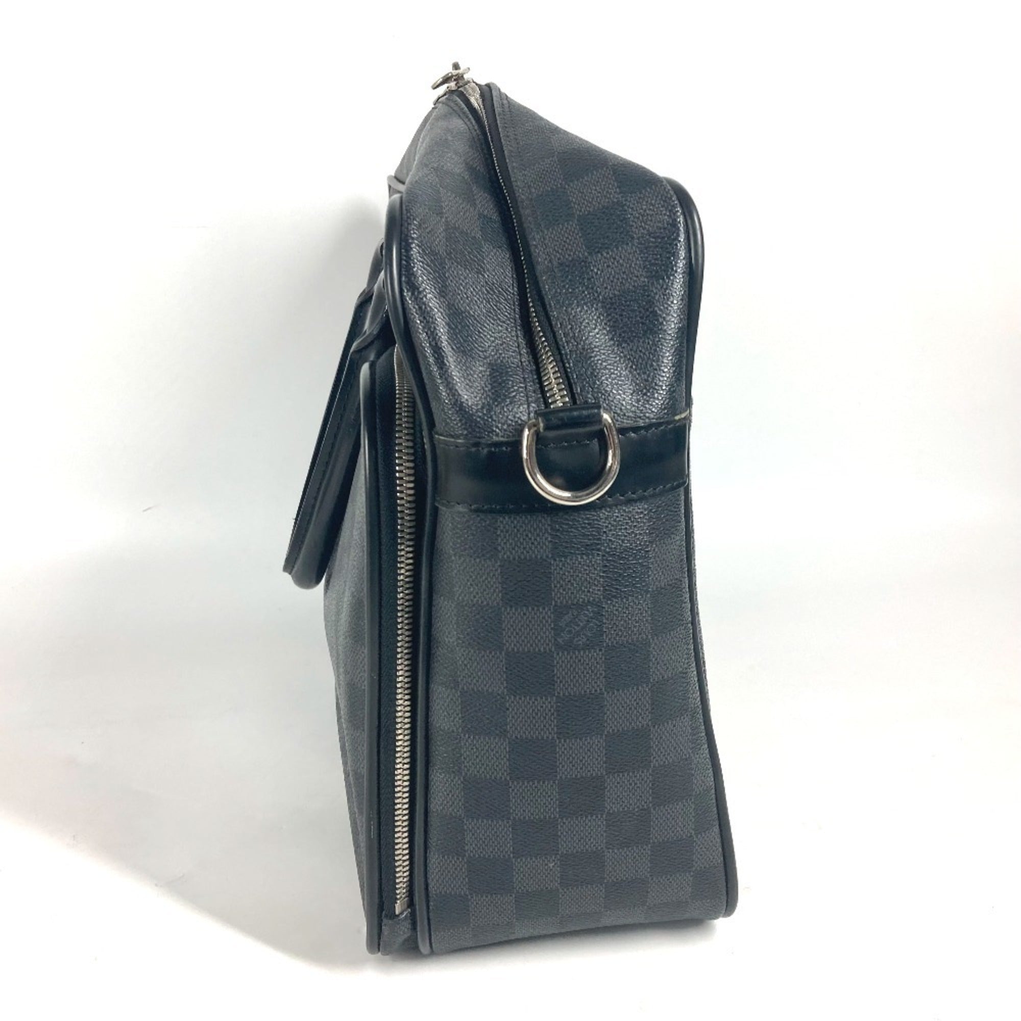 Louis Vuitton Black Damier Graphite Handbag Tote Bag (Pre-Owned)