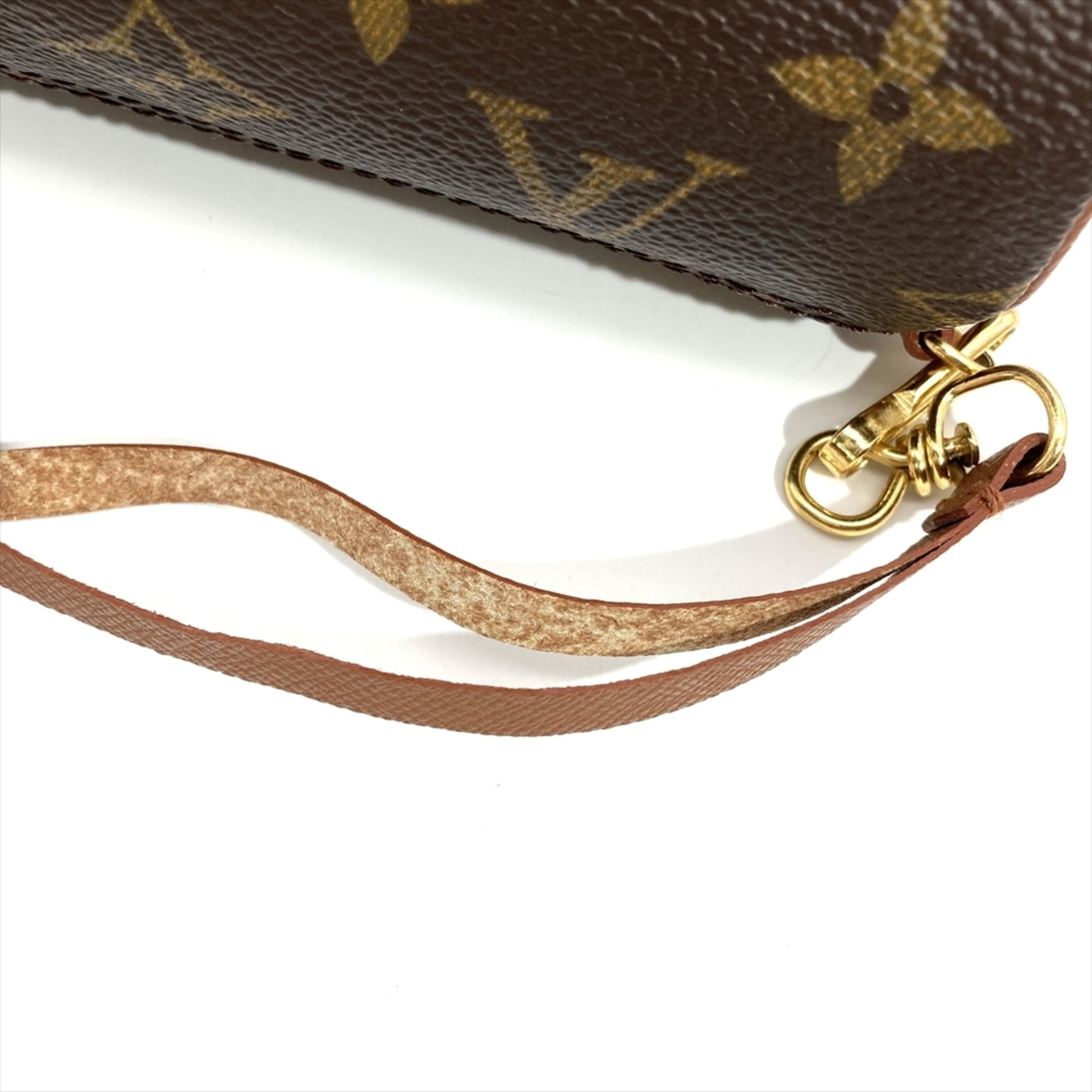 Louis Vuitton Brown Monogram Canvas Handbag Pouch (Pre-Owned)