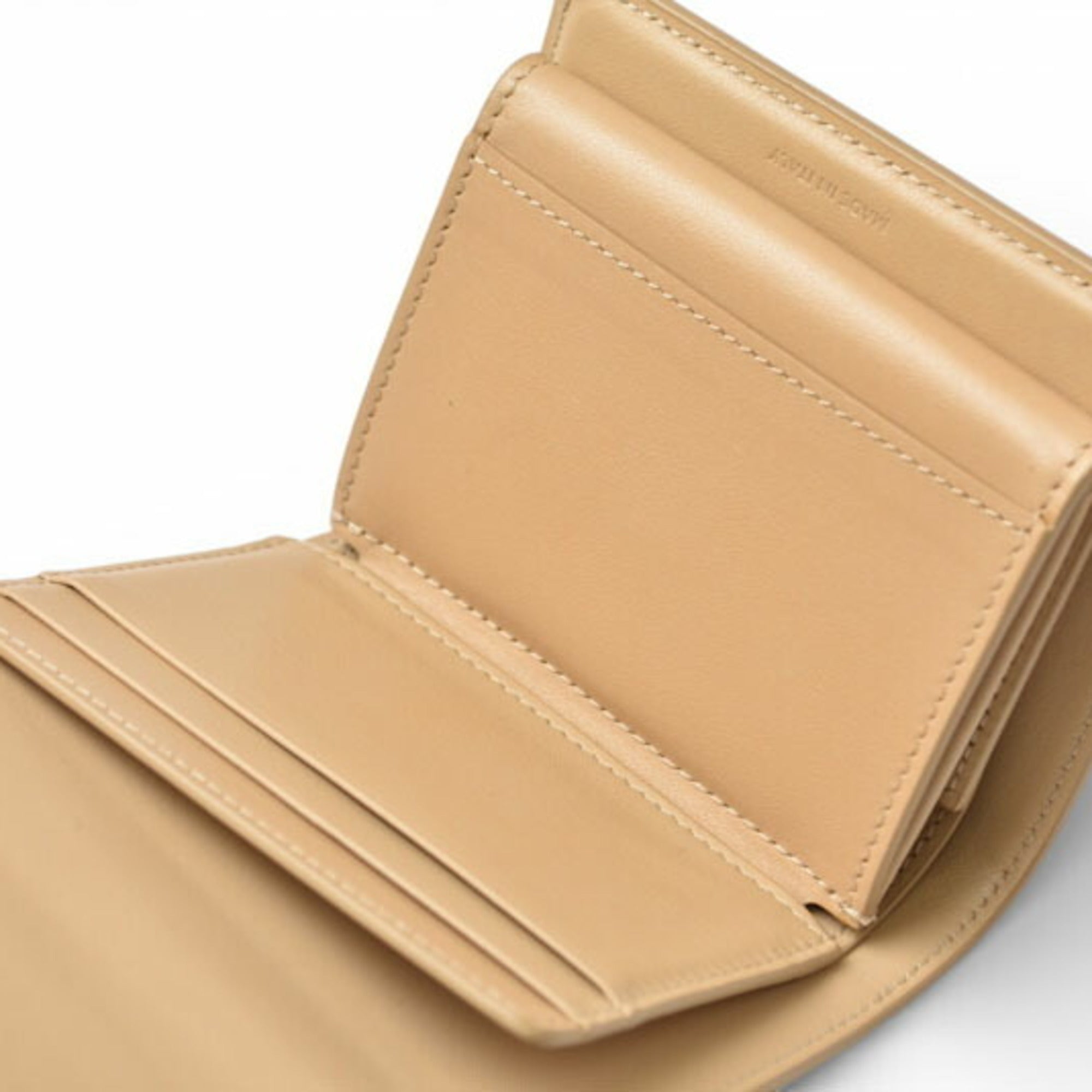 Celine Beige Leather Wallet (Tri-Fold) (Pre-Owned)