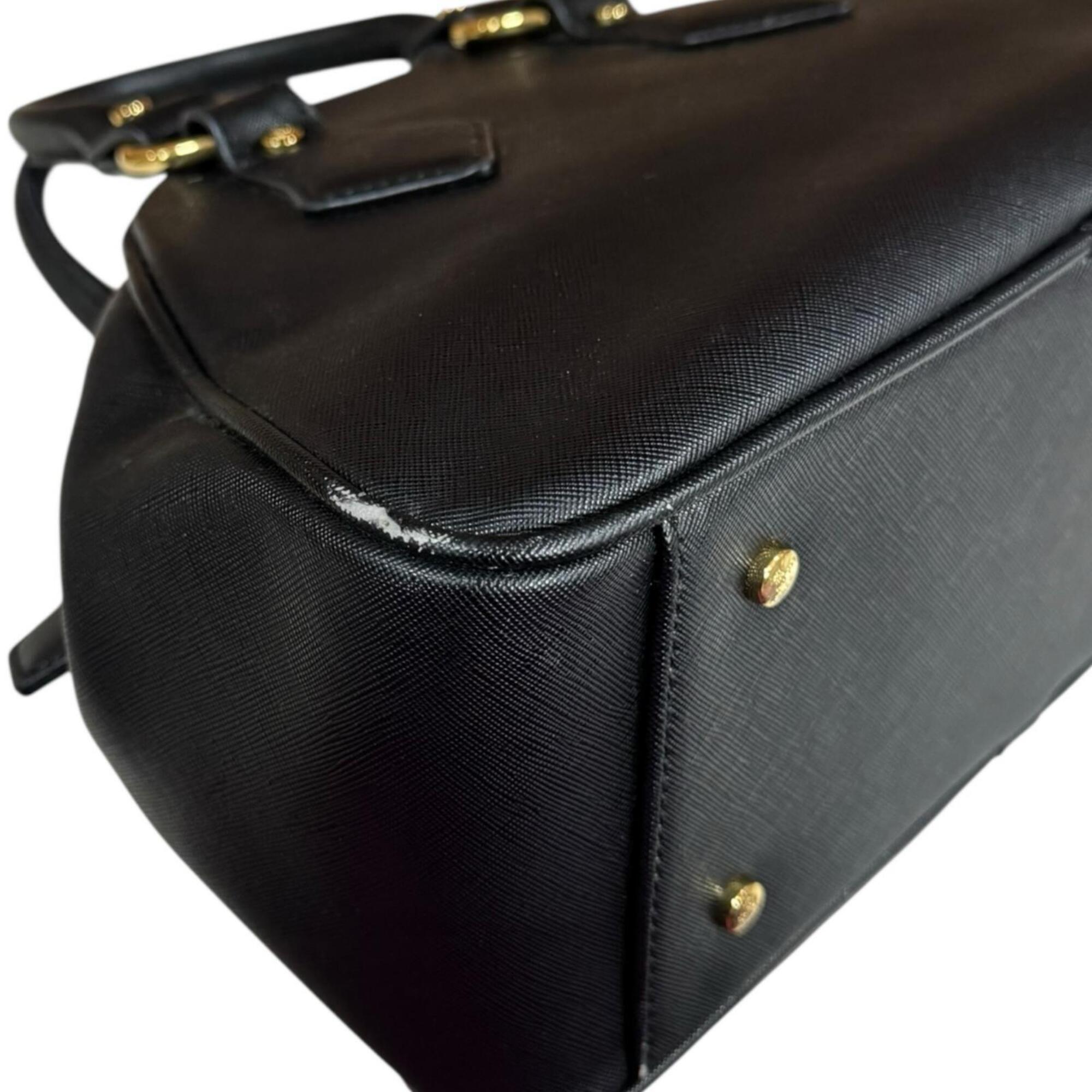 Vivienne Westwood Black Leather Handbag (Pre-Owned)