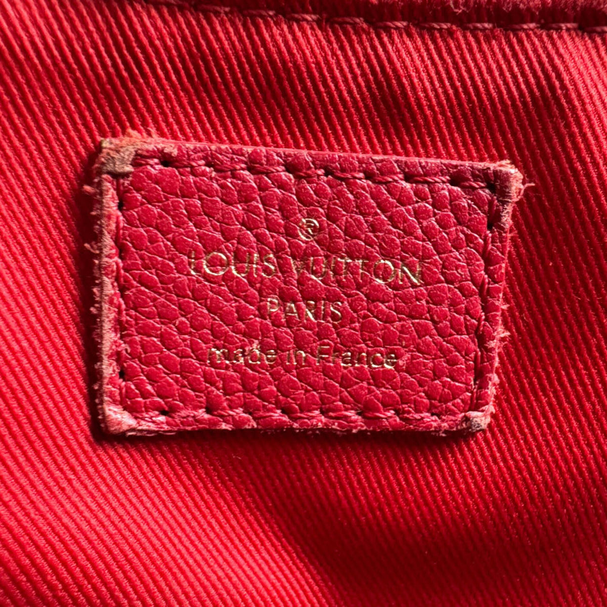 Louis Vuitton Brown Monogram Red Color Monogram Handbag Shoulder Bag (Pre-Owned)