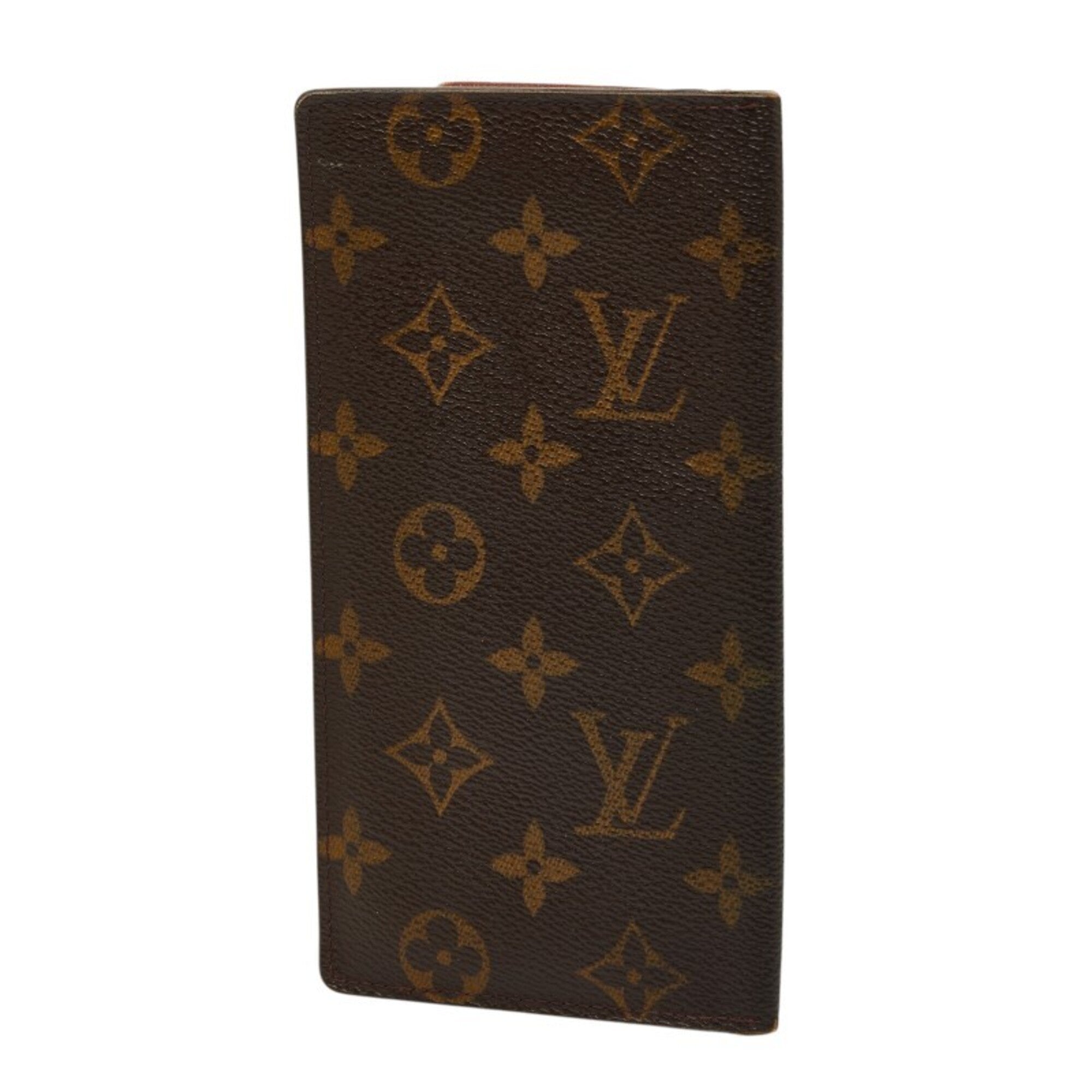 Louis Vuitton Monogram Brown Pvc Leather Long Wallet (Bi-Fold) (Pre-Owned)