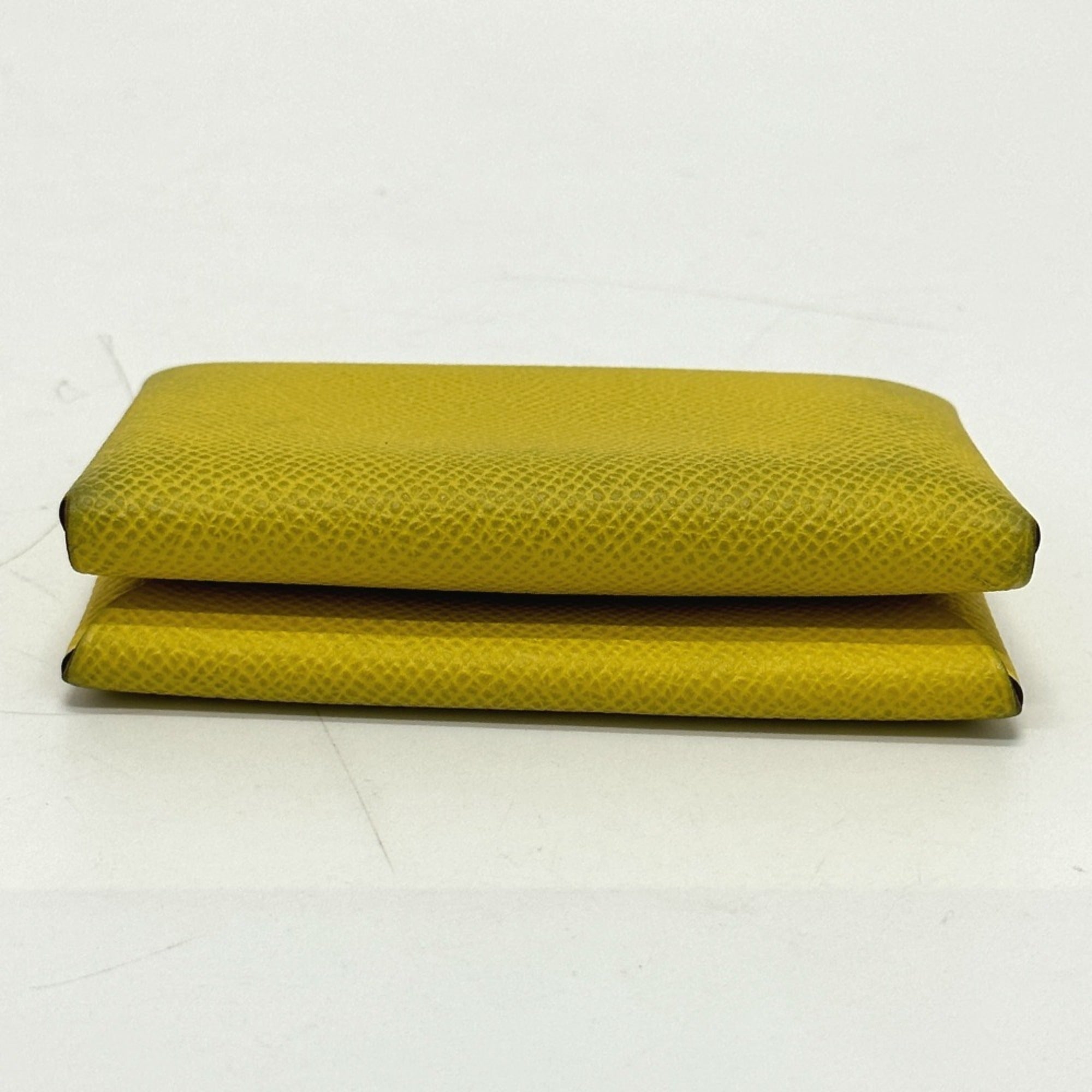 Hermes Jaune Yellow Epsom Leather Coin Purse/Coin Case (Pre-Owned)