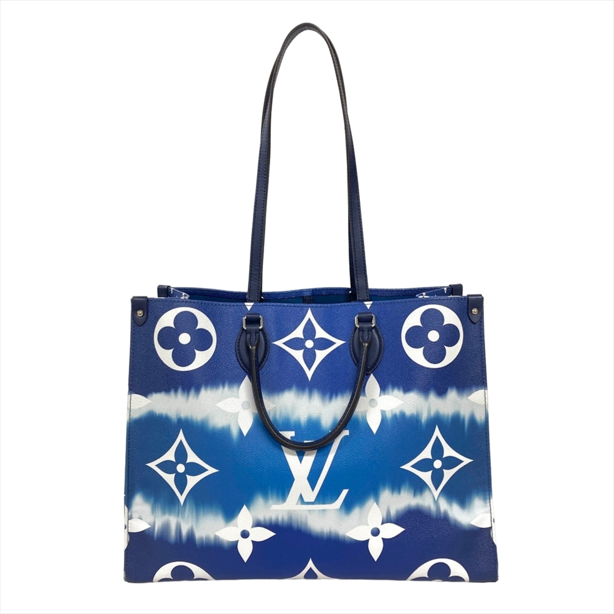 Louis Vuitton Blue Monogram Tote Bag (Pre-Owned)
