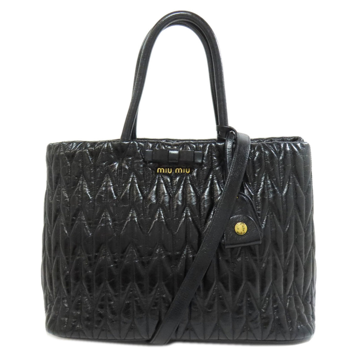 Miu Miu Black Leather Handbag (Pre-Owned)