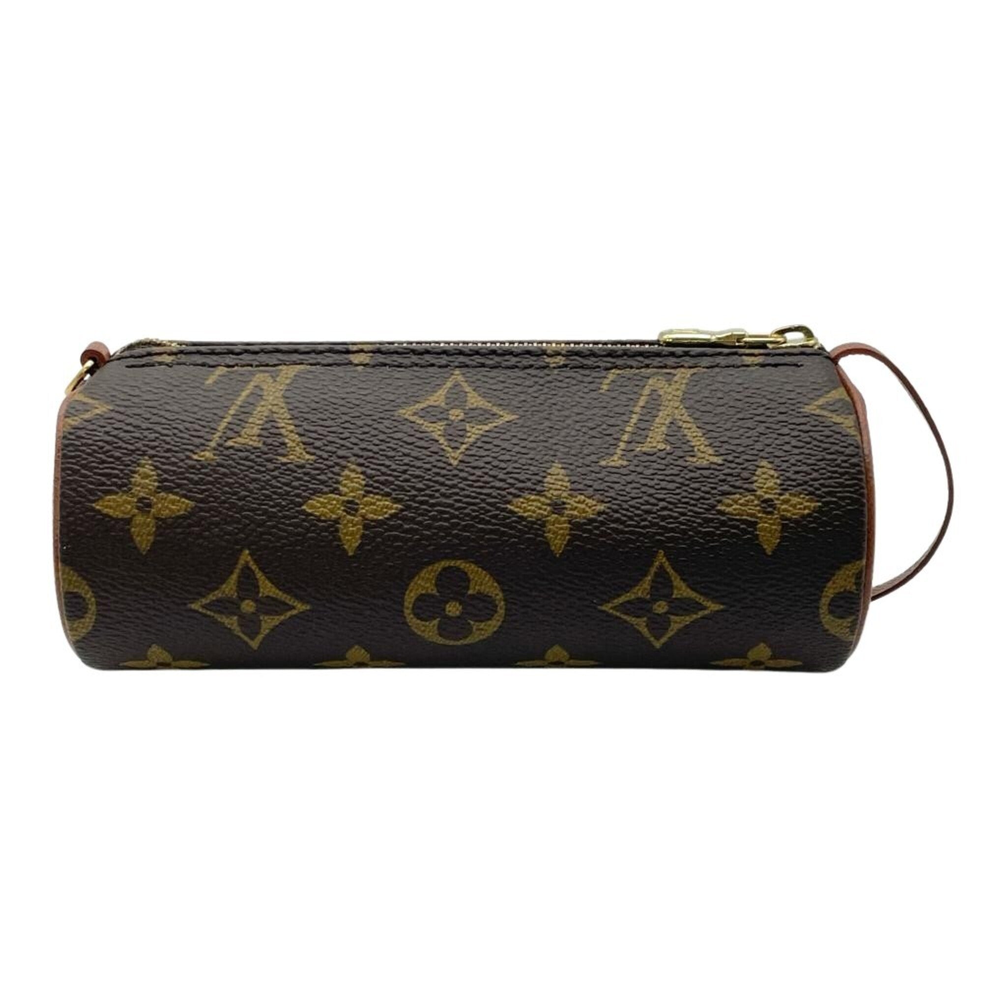 Louis Vuitton Brown Monogram Canvas Handbag Pouch (Pre-Owned)