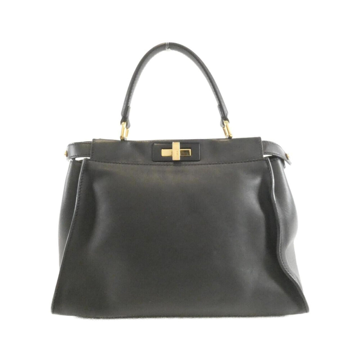 Fendi Black Leather Handbag (Pre-Owned)
