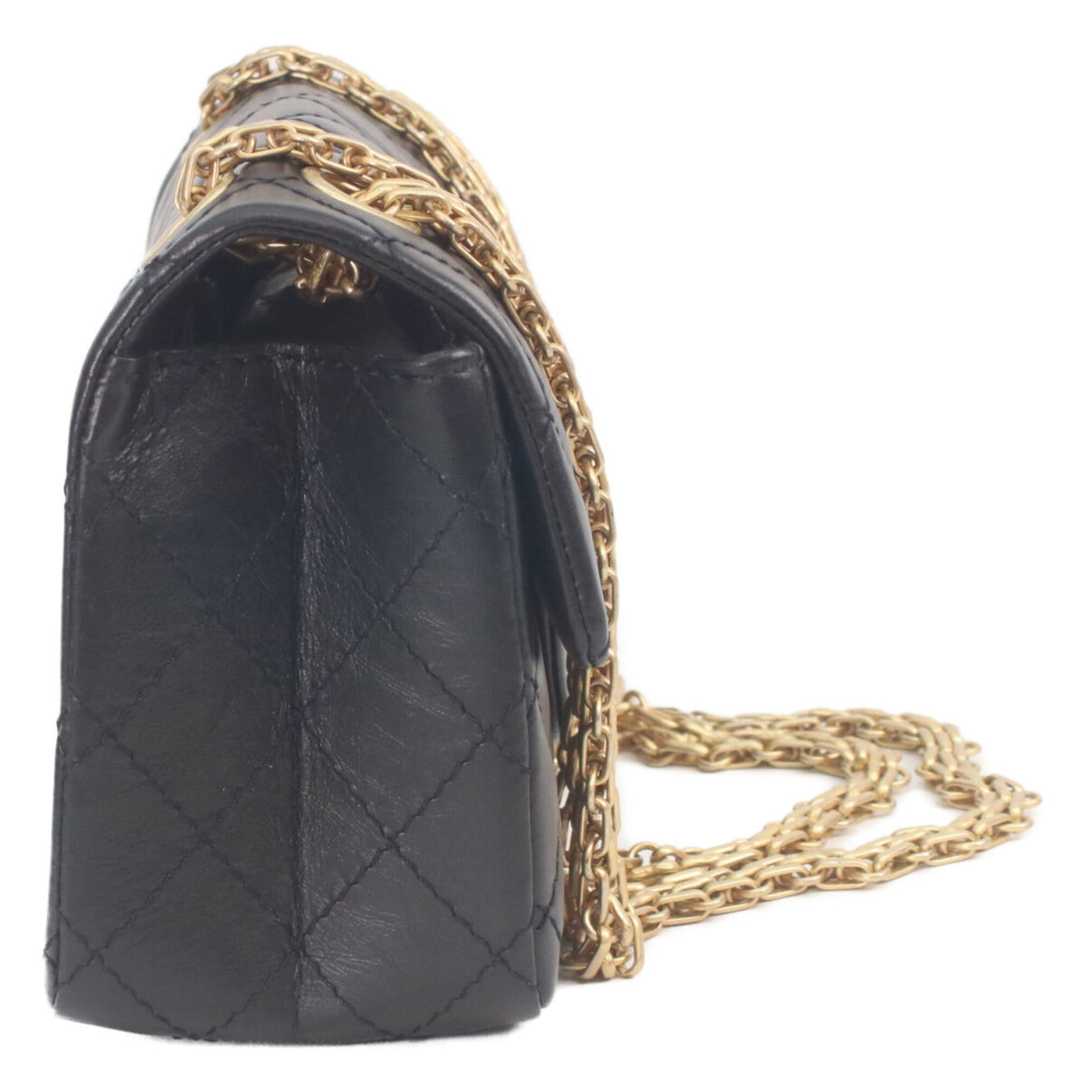 Chanel Black Leather Shoulder Bag (Pre-Owned)