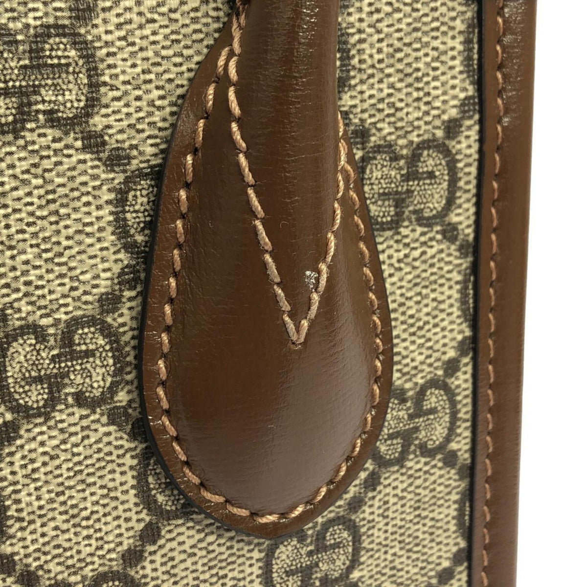 Gucci Beige Brown Gg Supreme Handbag (Pre-Owned)