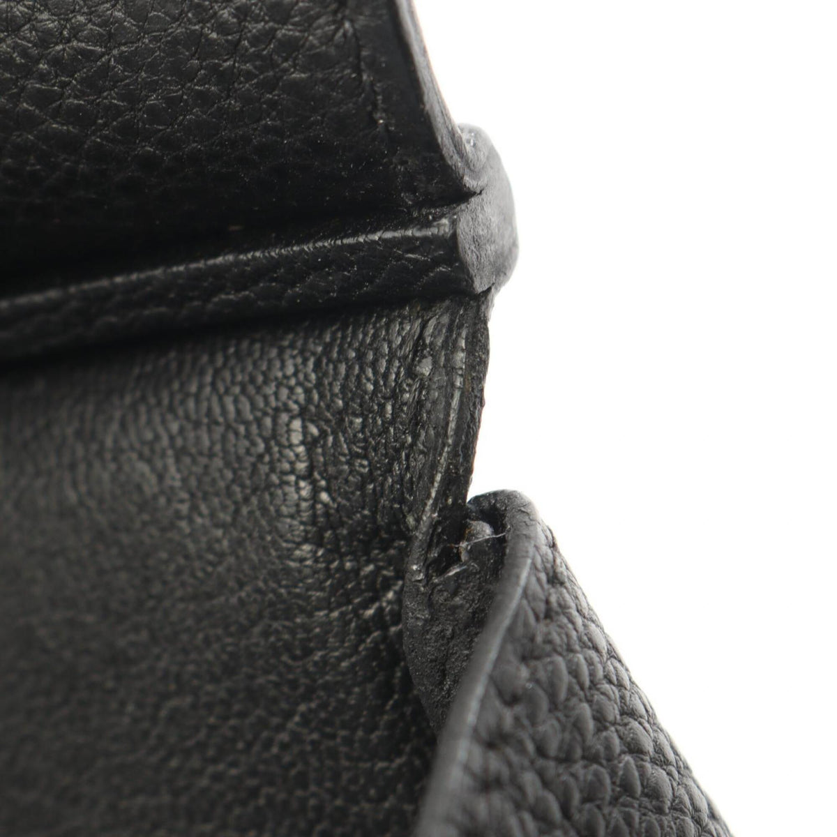 Hermes Black Togo Leather Handbag (Pre-Owned)