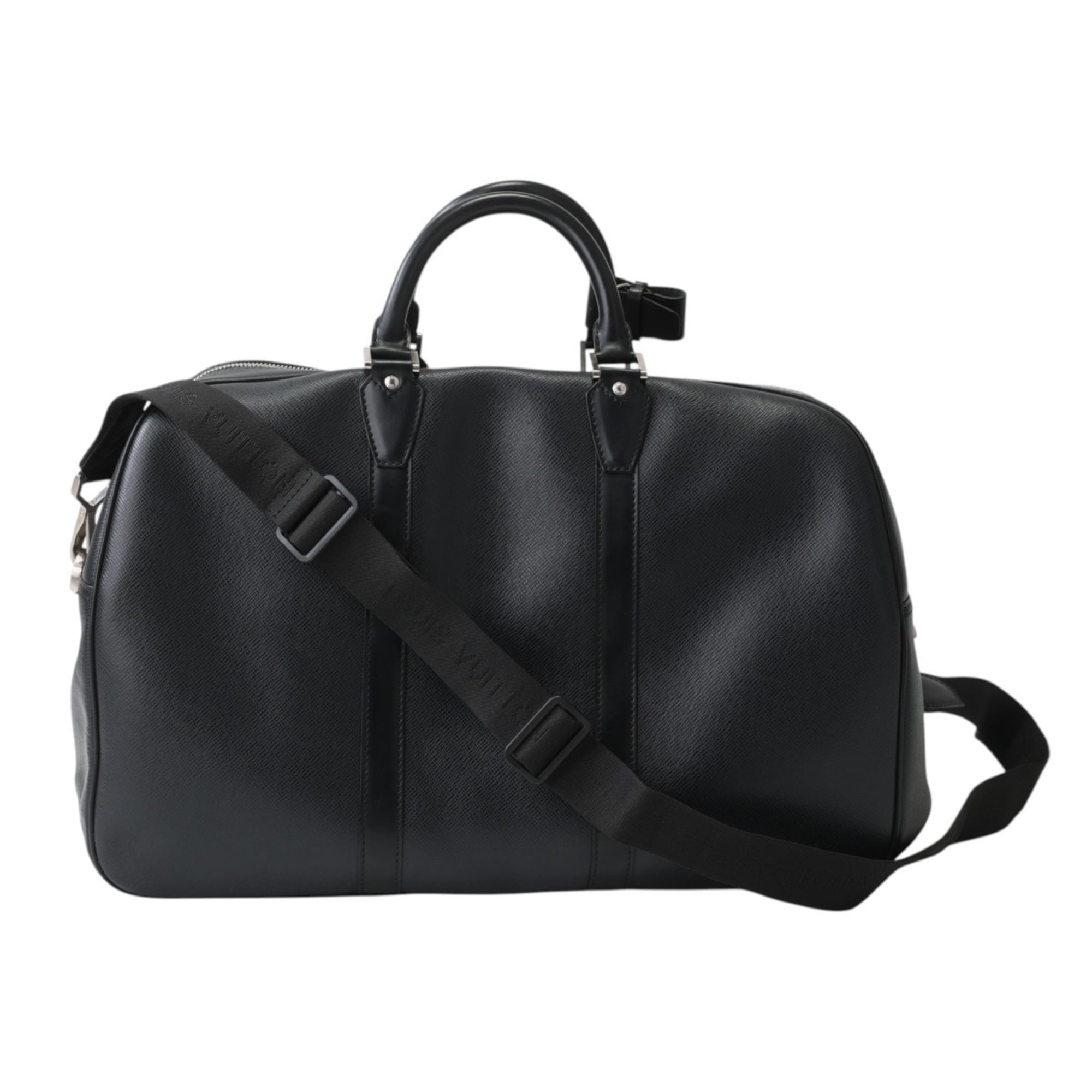 Louis Vuitton Black Taiga Leather Boston Bag Shoulder Bag (Pre-Owned)