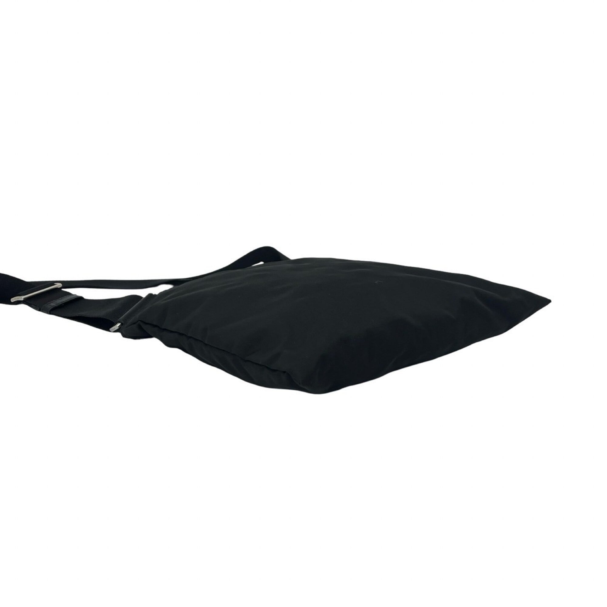Prada Black Nylon Pochette Shoulder Bag (Pre-Owned)