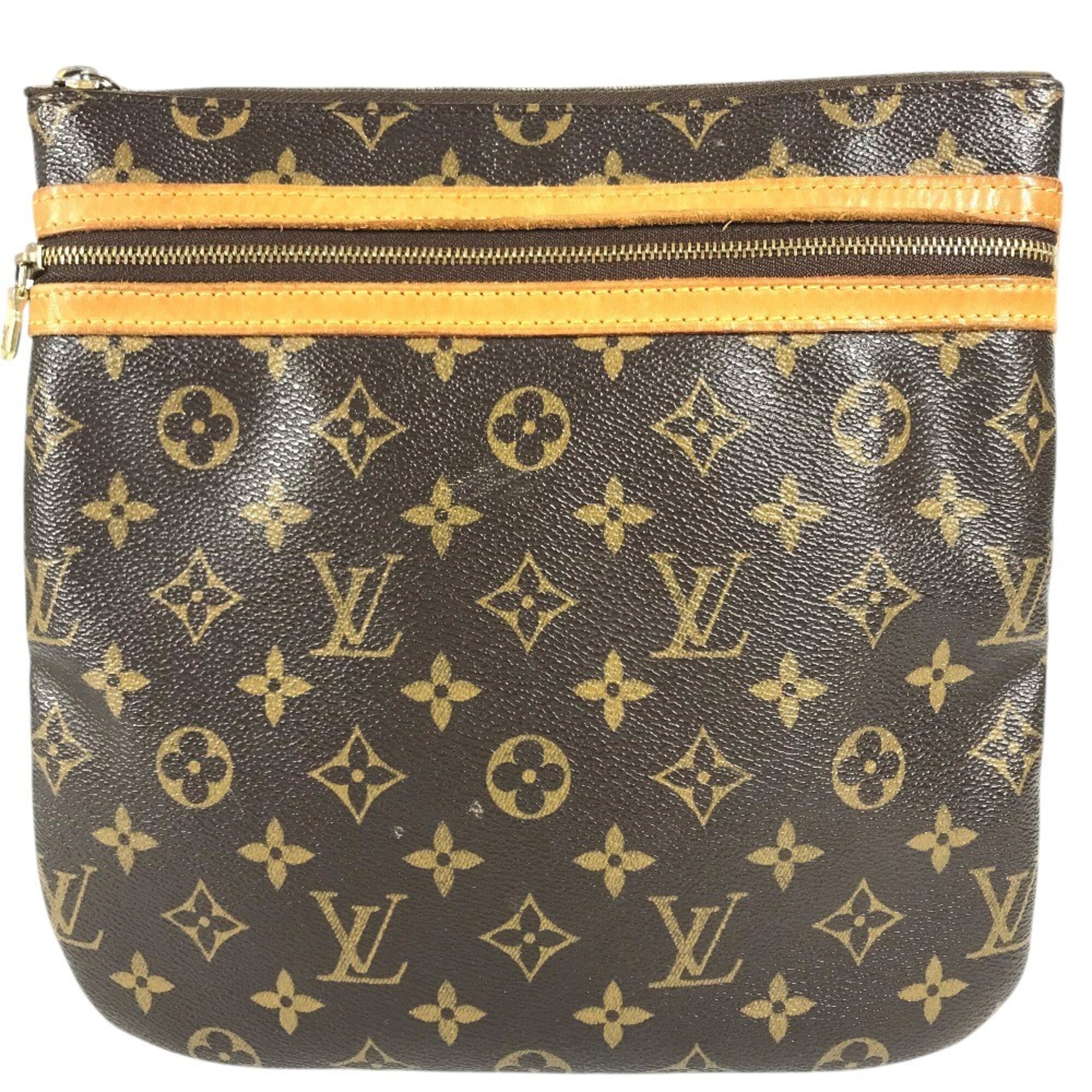 Louis Vuitton Brown Galle Monogram Monogram Pochette Shoulder Bag (Pre-Owned)